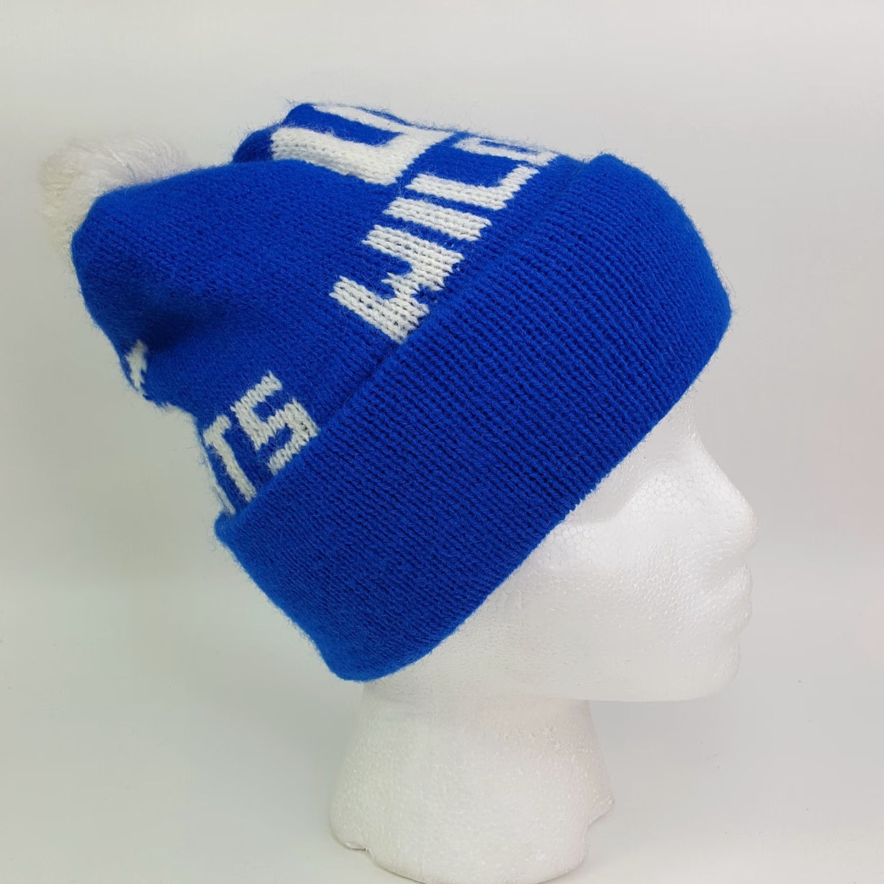 Vintage VINTAGE Kentucky Wildcats UK Knit Beanie Adult One Size Blue Embroidered NCAA 80s College UK Hat Mens Size ONE SIZE - 6 Thumbnail