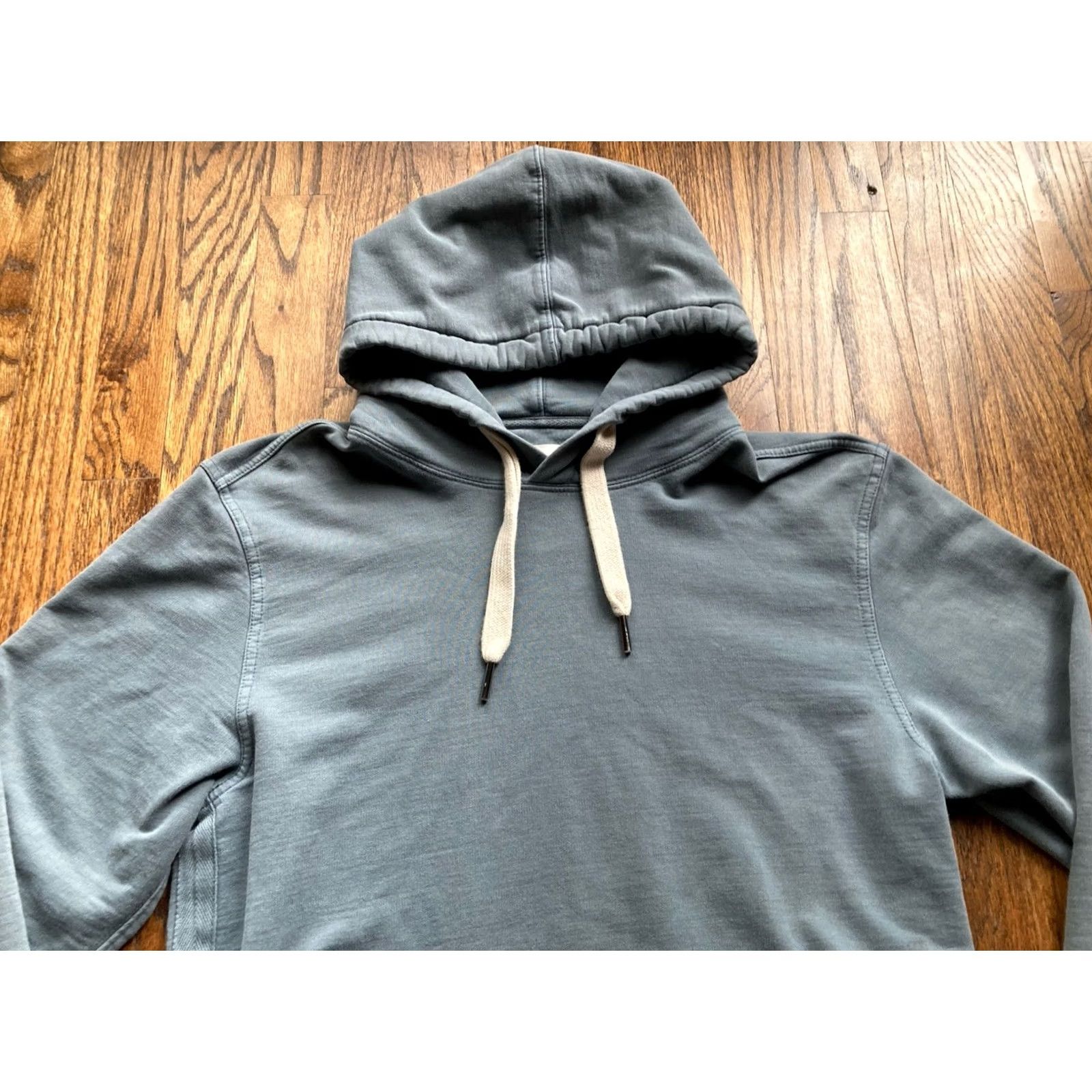 Buck Mason Buck Mason Hoodie Mens M Brushed Loopback Turquoise Blue Sweatshirt Size US M / EU 48-50 / 2 - 2 Thumbnail