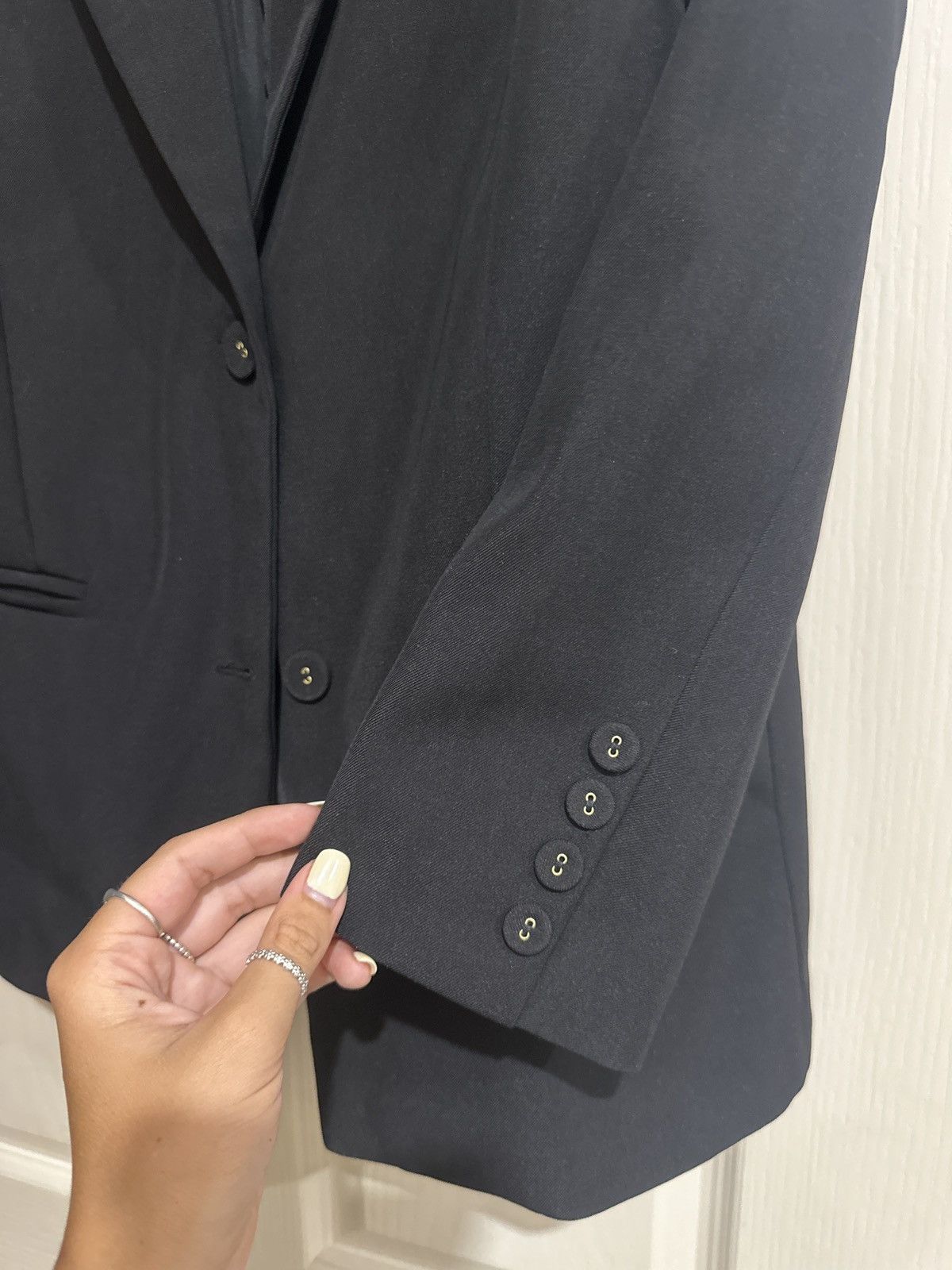 PRINCESS POLLY oversized black blazer ‘crowd pleaser’ Size S / US 4 / IT 40 - 3 Thumbnail