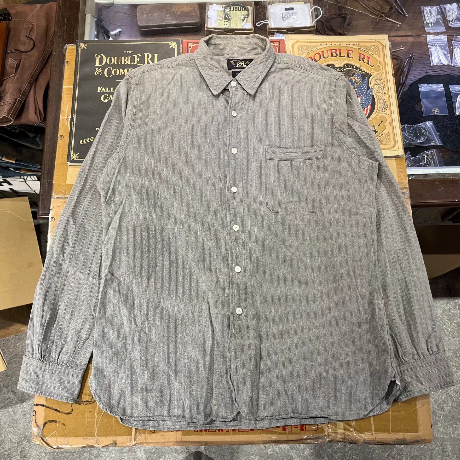 RRL Ralph Lauren RRL Double RL Striped Vintage Shirt Size US M / EU 48-50 / 2 - 1 Thumbnail