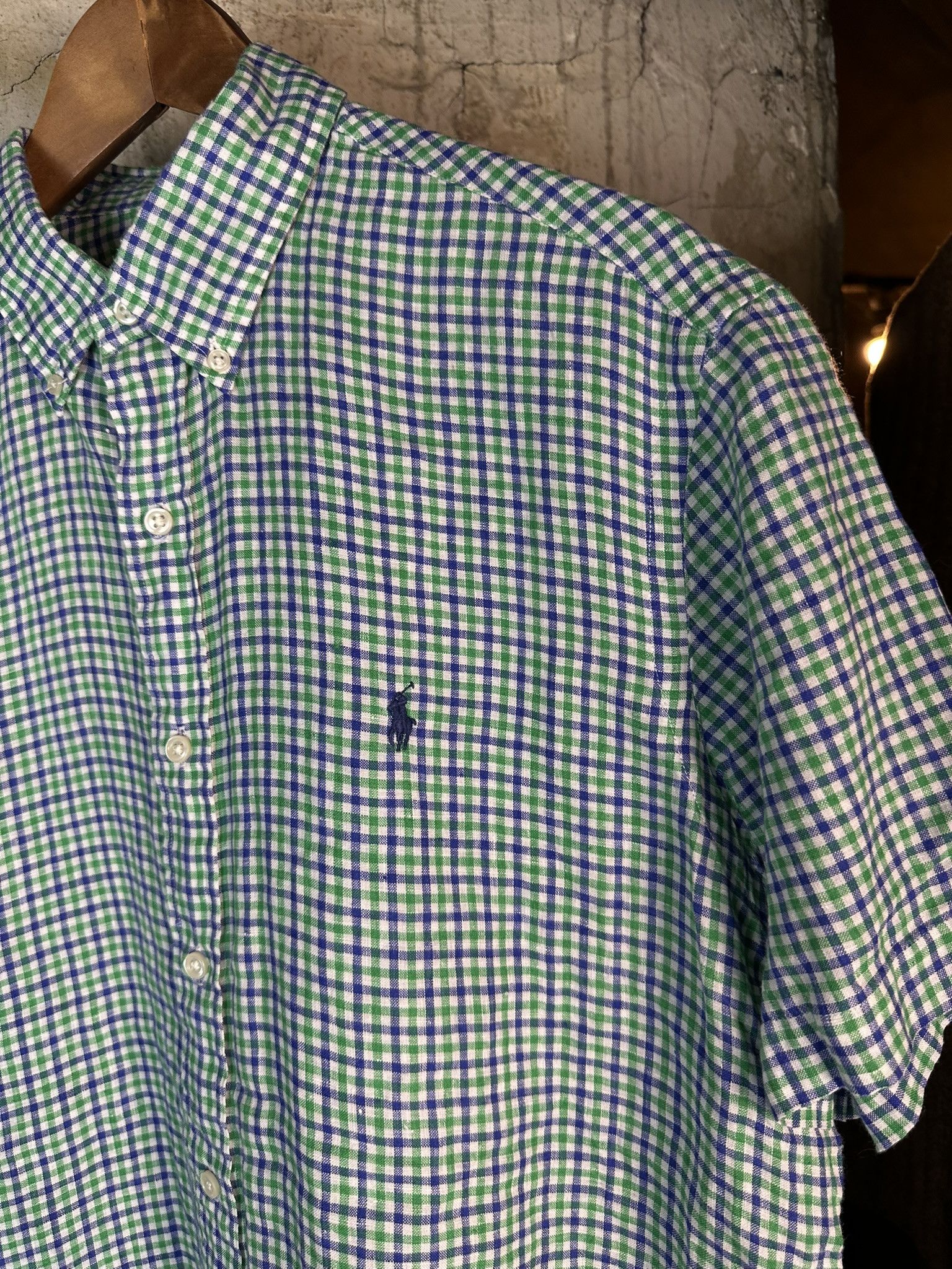 Ralph Lauren Ralph Lauren Linen Checked Button Up Shirt Size US L / EU 52-54 / 3 - 7 Thumbnail