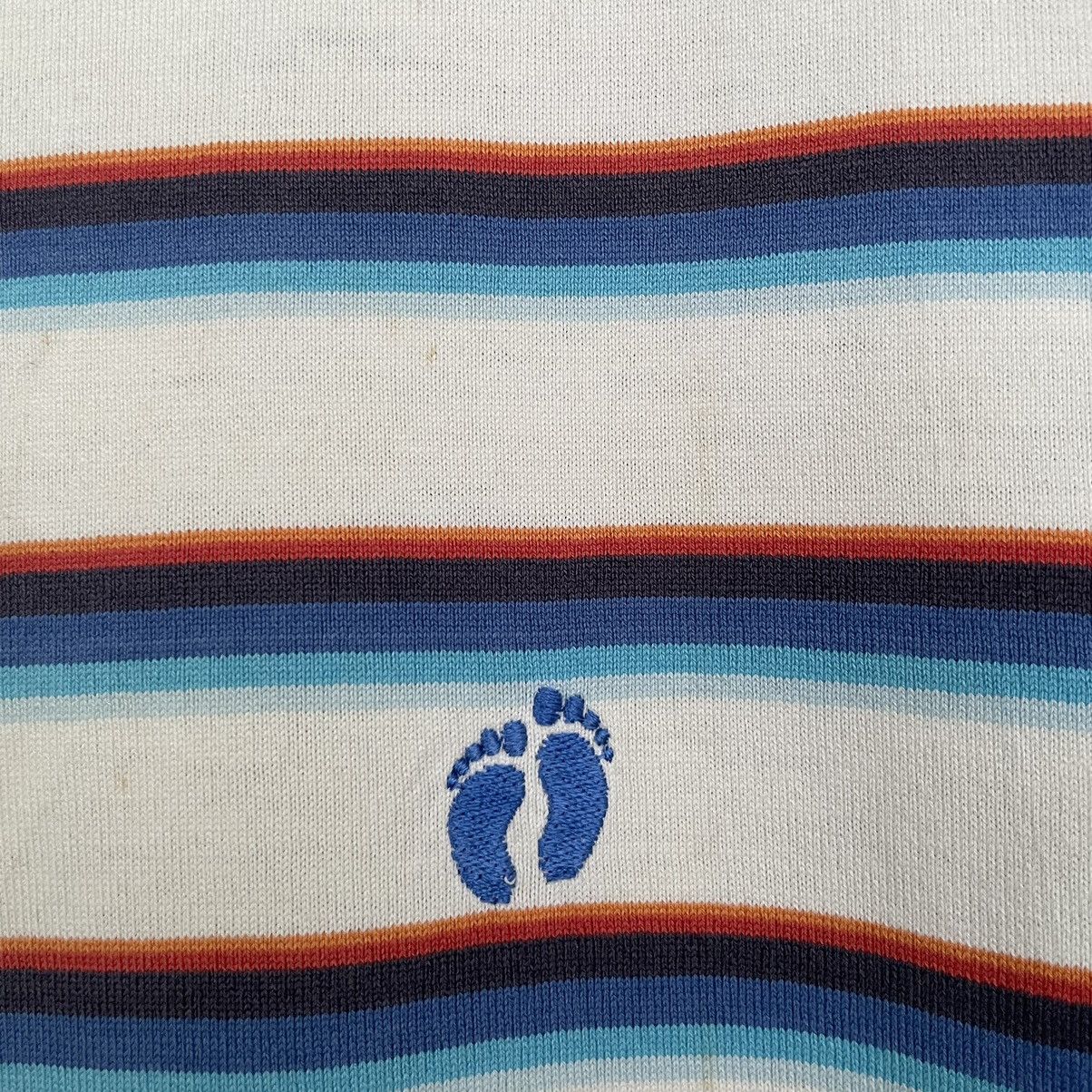 Hang Ten × Vintage Vintage 2000s Hang Ten Stripes T Shirt Size US M / EU 48-50 / 2 - 2 Thumbnail