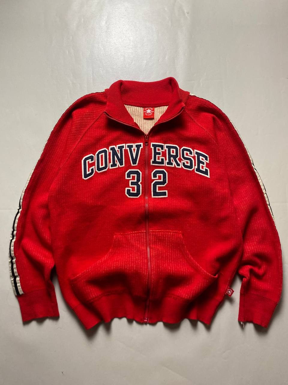 Converse Vintage 90's Converse Sweater Full Zip Size US L / EU 52-54 / 3 - 1 Thumbnail