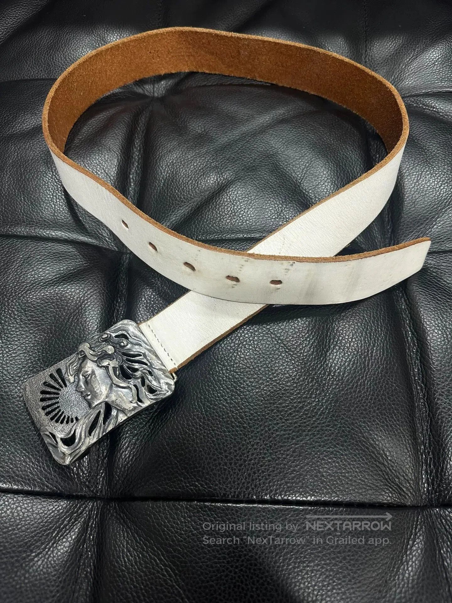 Y's Yohji Yamamoto Y's Silver Goddess Belt. Size ONE SIZE - 2 Thumbnail