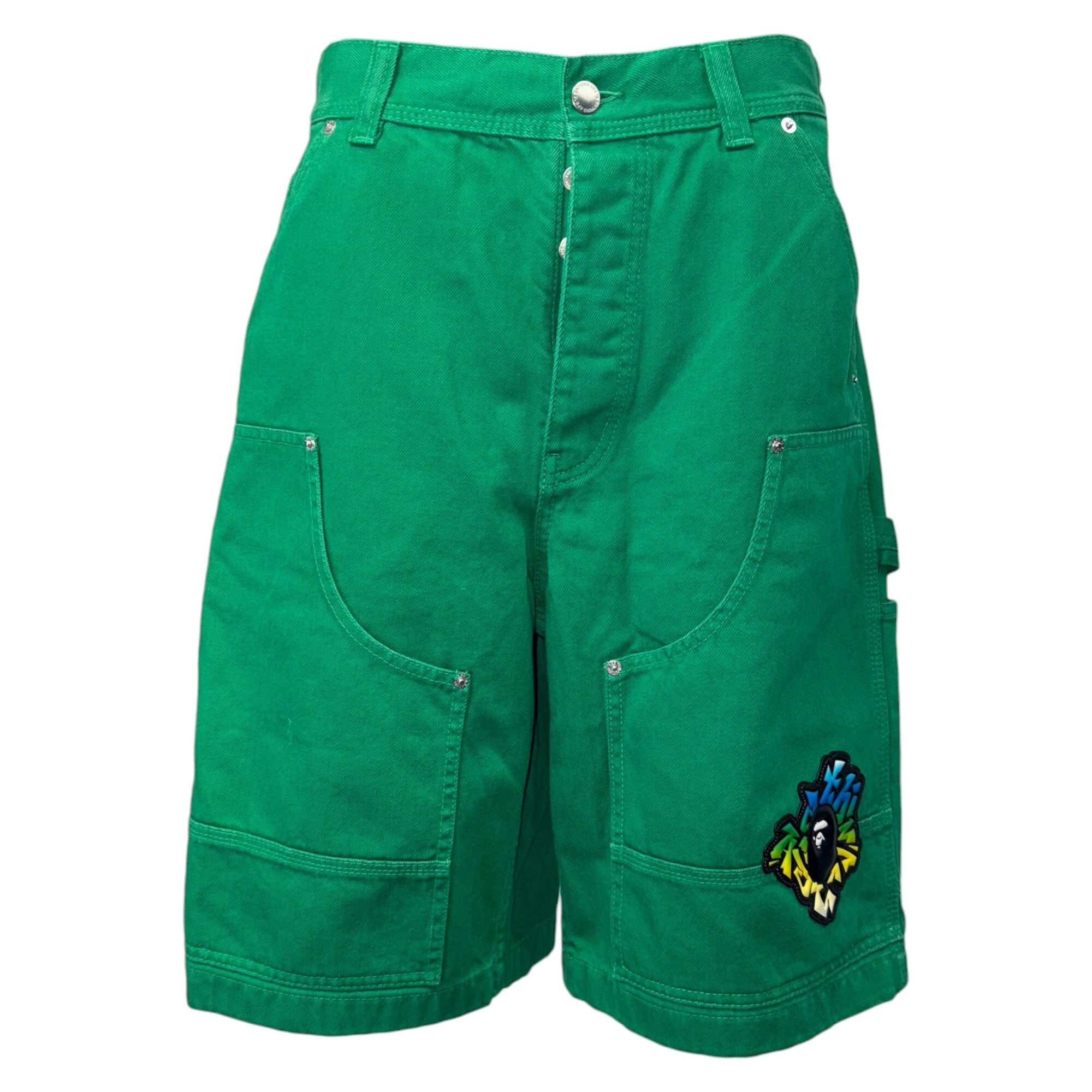Bape Bape PATCH 2-Tone Washed Work Shorts Size L Size US 34 / EU 50 - 1 Thumbnail