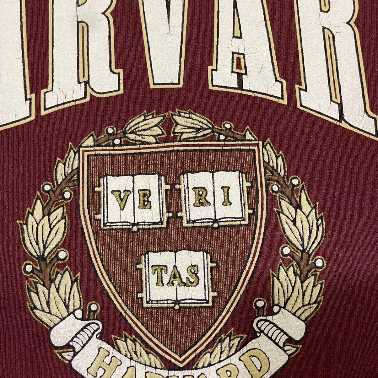 Vintage Vintage 90s Harvard University Sweatshirt Maroon Crewneck Size US S / EU 44-46 / 1 - 6 Thumbnail