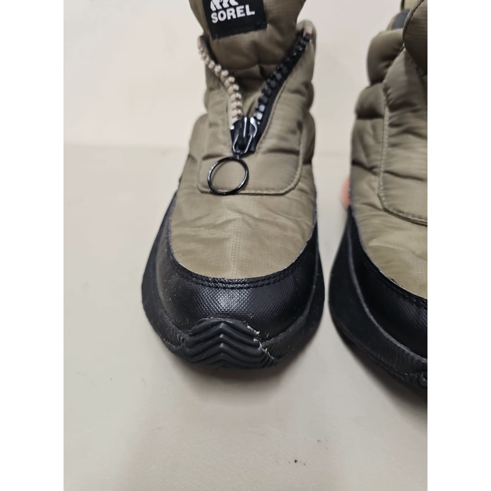 SOREL Sorel Out N About III Puffy Zip Boots Womens Size 10 Olive Green Waterproof Size US 10 / IT 40 - 3 Thumbnail