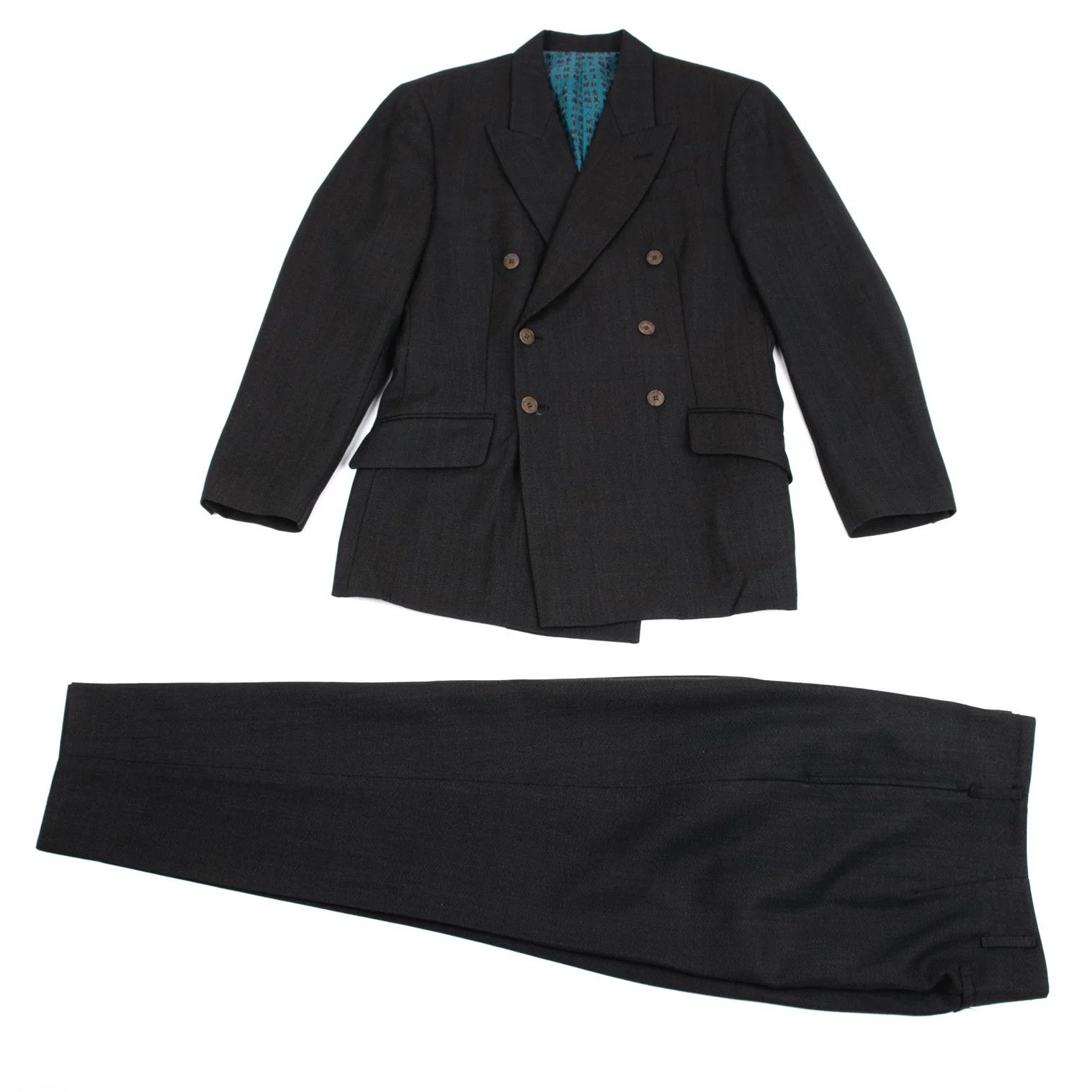 Jean Paul Gaultier Charcoal Peak Lapel Wool Jacket Size 48 Size US M / EU 48-50 / 2 - 16 Thumbnail