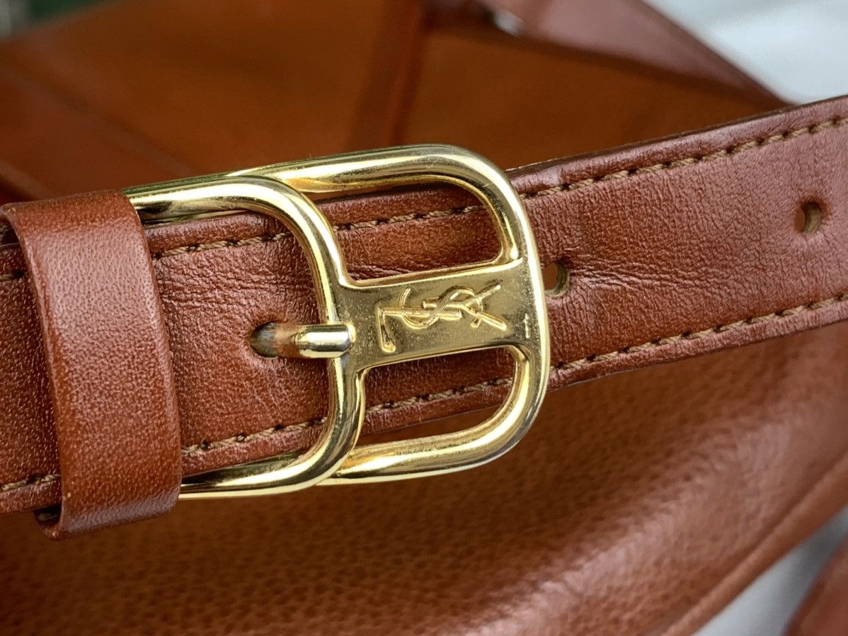 Yves Saint Laurent Authentic vintage YSL shoulder bag brown leather Size ONE SIZE - 17 Thumbnail