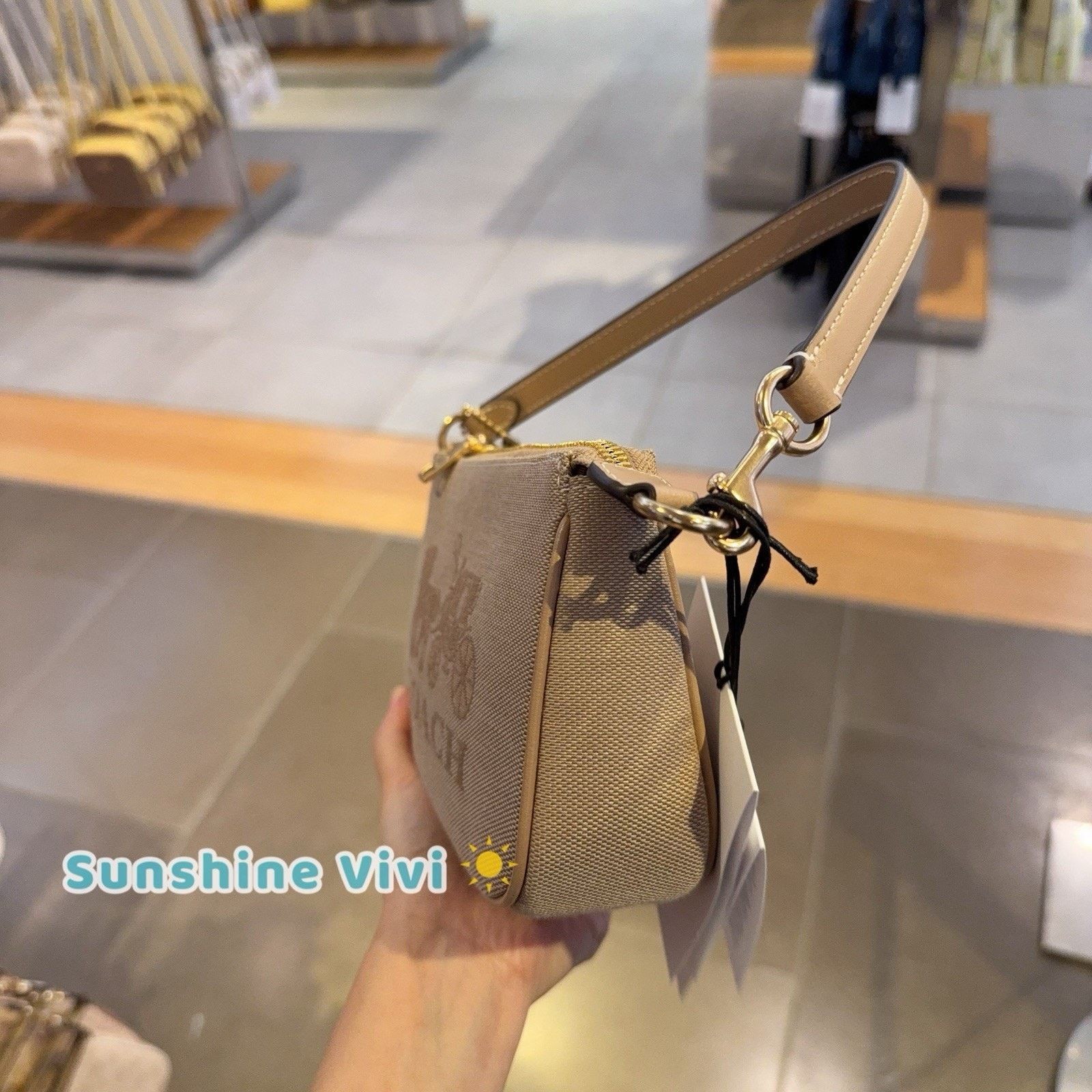 NWT Coach Nolita 19 With Horse Carriage Natural Multi CAQ18