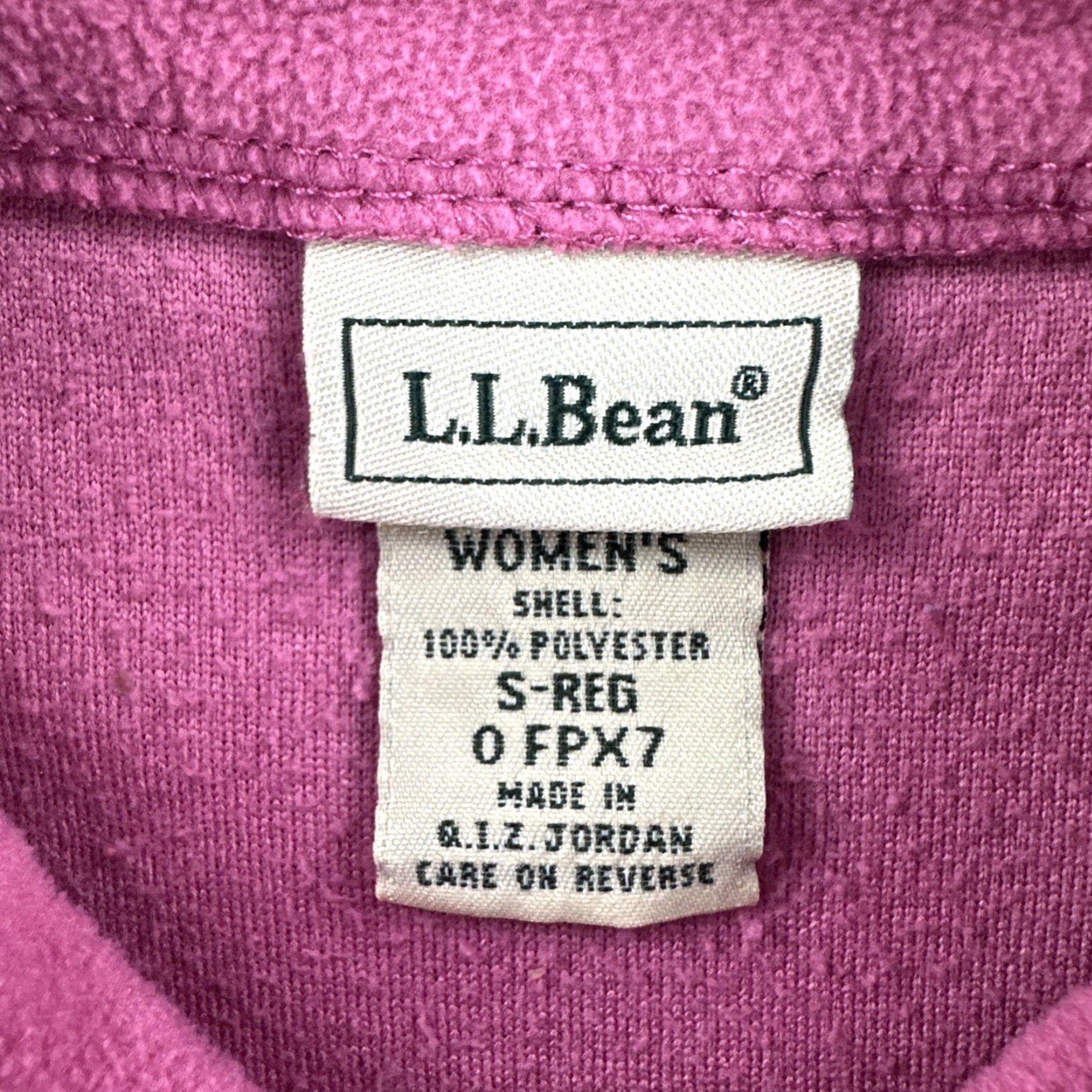 Vintage L.L. Bean Women’s Small Reg Pink Full Zip Fleece Vest Shirt Size S / US 4 / IT 40 - 6 Thumbnail