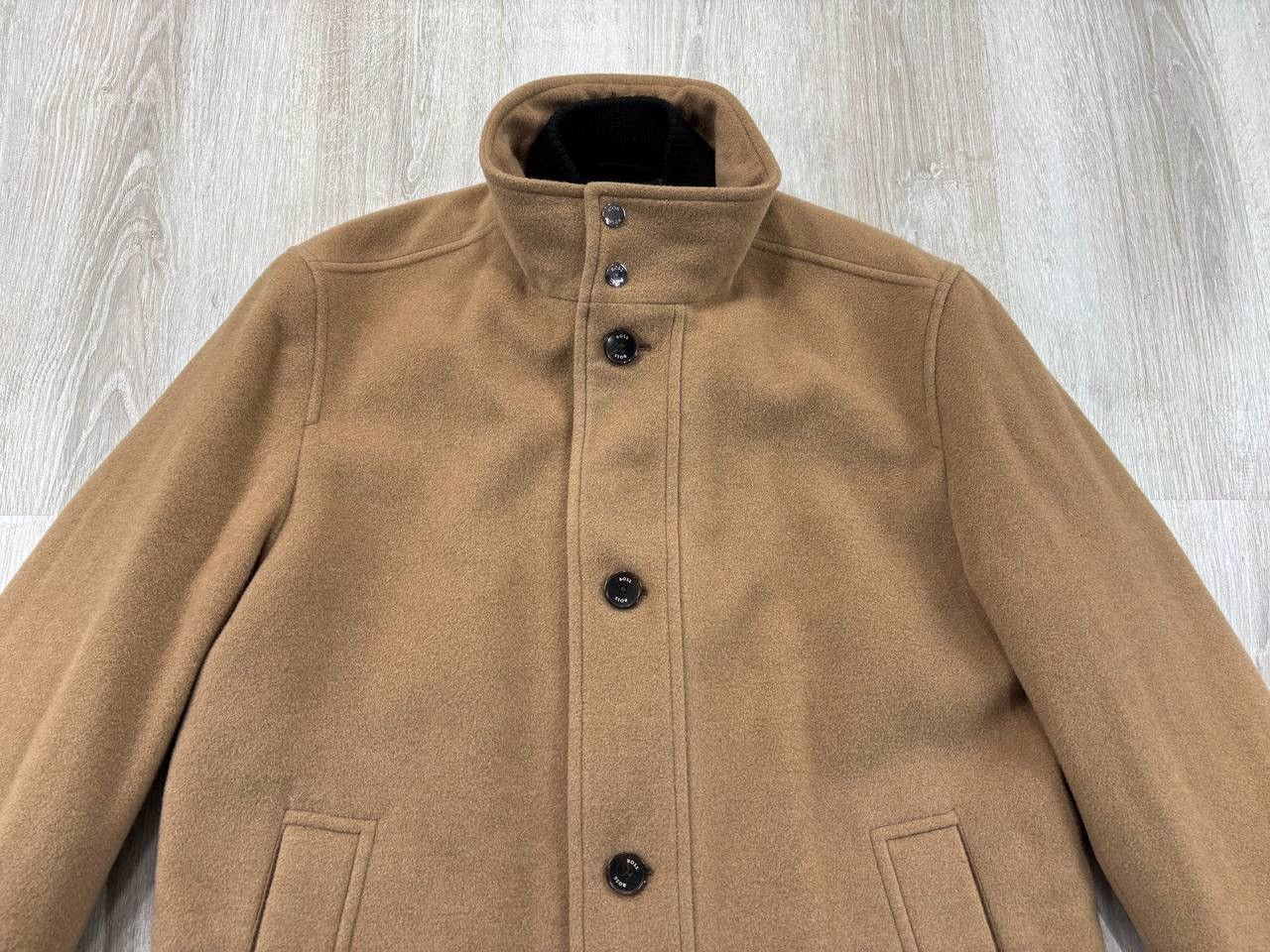 Designer × Hugo Boss Mens wool coat BOSS Size 52 Size US L / EU 52-54 / 3 - 3 Thumbnail