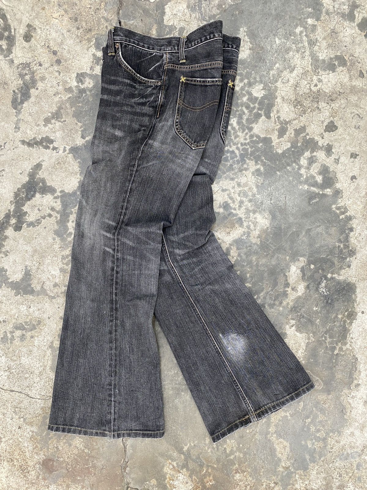 Lee Vintage Lee Rider Faded Denim Flare Size US 34 / EU 50 - 2 Thumbnail