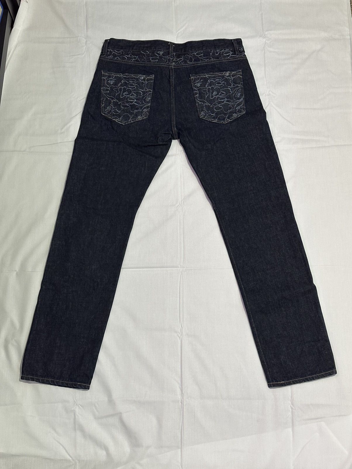 Bape BAPE Outline Camo Denim Jeans Size US 35 - 1 Thumbnail