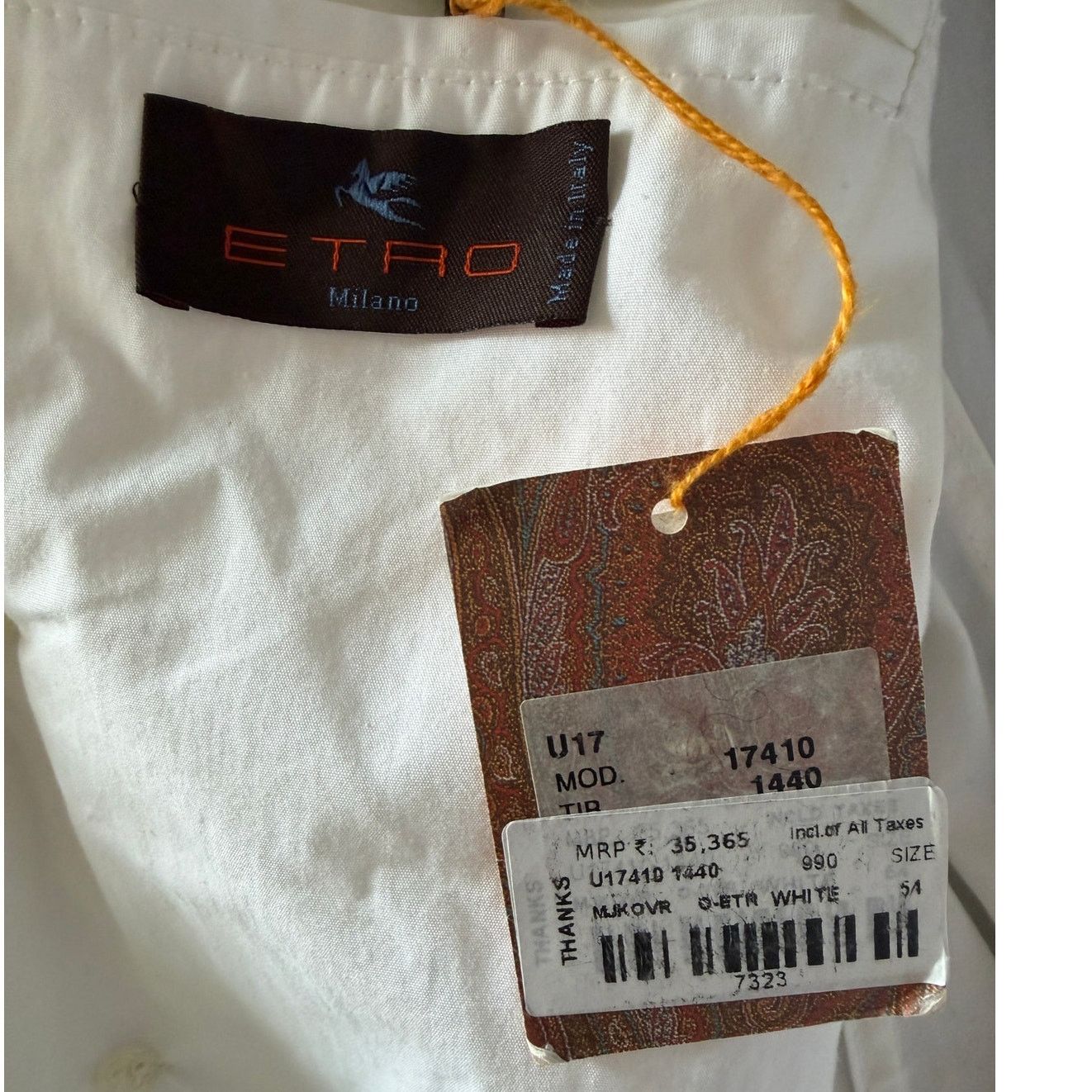 Etro Etro NWT Cotton White Trench Coat Size US XL / EU 56 / 4 - 5 Thumbnail