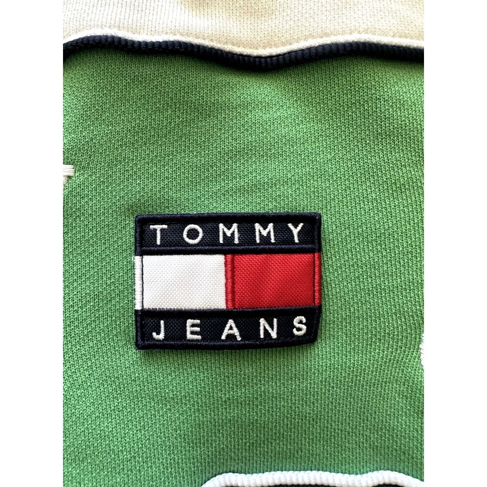 Tommy Hilfiger Tommy Jeans Mens Polo Rugby in Blue White Colorblock Shirt XS? Wait Size US S / EU 44-46 / 1 - 3 Thumbnail