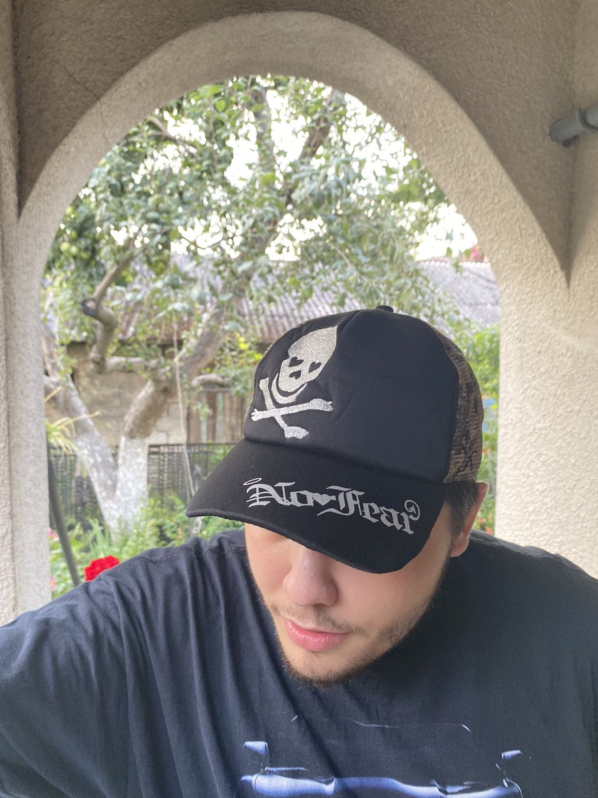 No Fear × Vintage Vintage Y2K No Fear Skull Camo cap hat Affliction style rap Size ONE SIZE - 6 Thumbnail