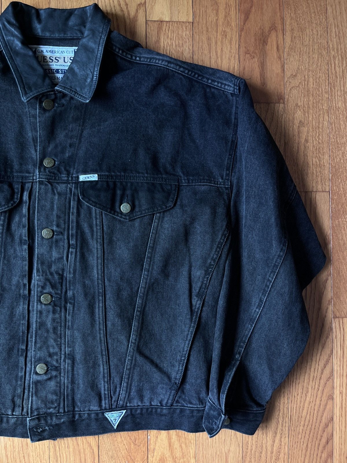 Guess × Vintage Vintage Guess Denim Trucker Jacket Size US L / EU 52-54 / 3 - 2 Thumbnail