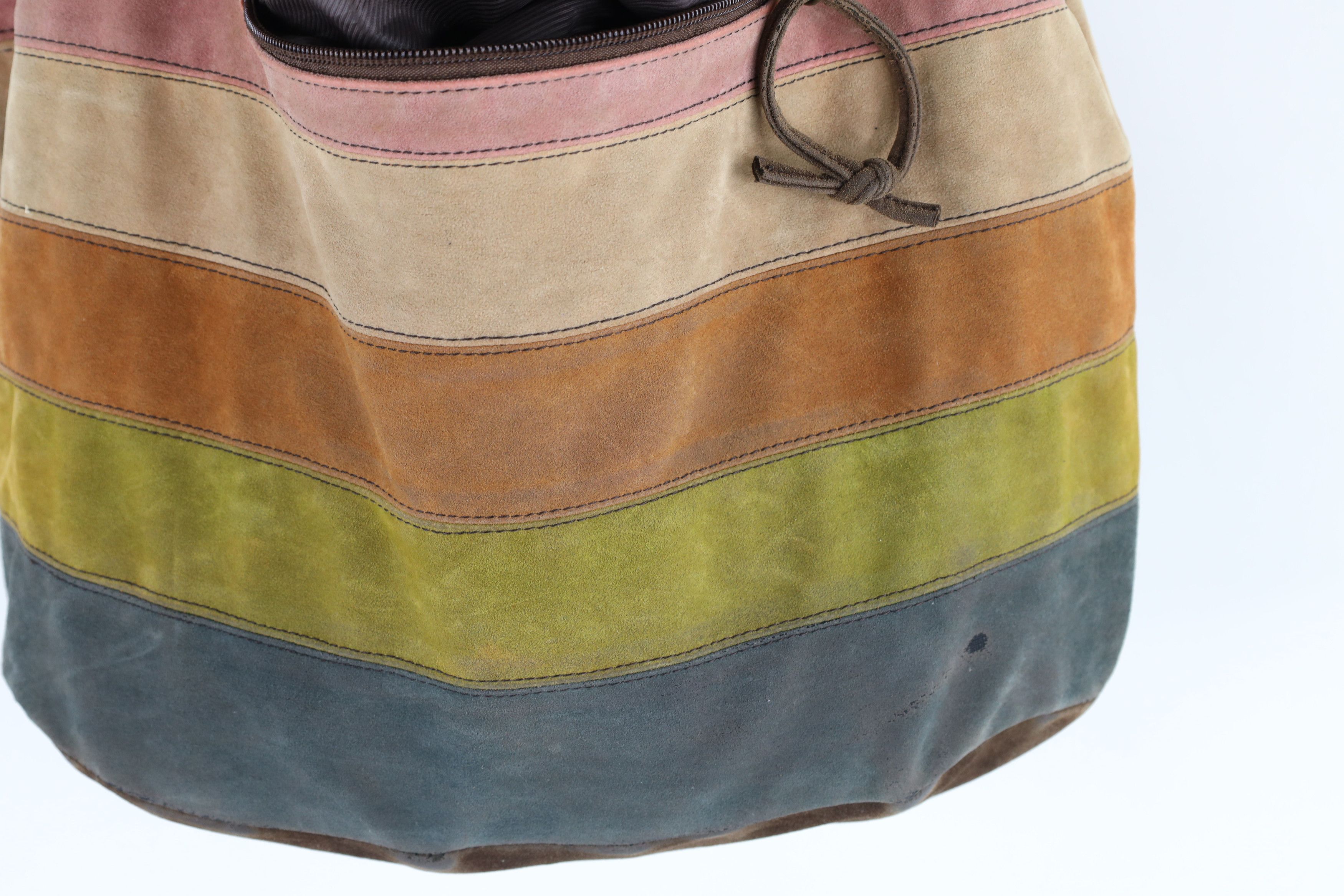 Vintage Vintage 90s Y2K Babydoll Streetwear Rainbow Hobo Buckle Bag Size ONE SIZE - 6 Thumbnail