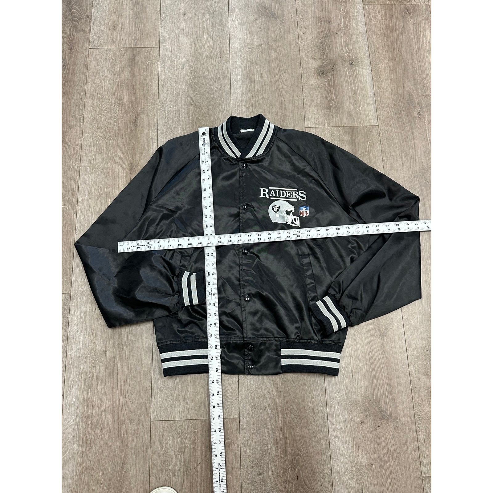 Starter × Vintage vintage 1980s Chalk Line Los Angeles Raiders bomber jacket Size US M / EU 48-50 / 2 - 9 Thumbnail