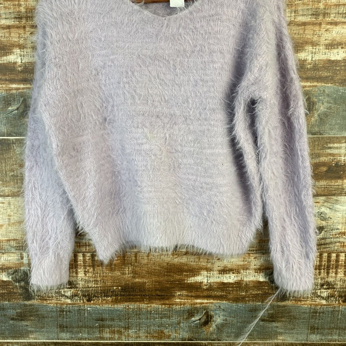 Japanese Brand DL Te Chichi Purple Fur shaggy mohair Knitwear #C1083 Size S / US 4 / IT 40 - 6 Thumbnail