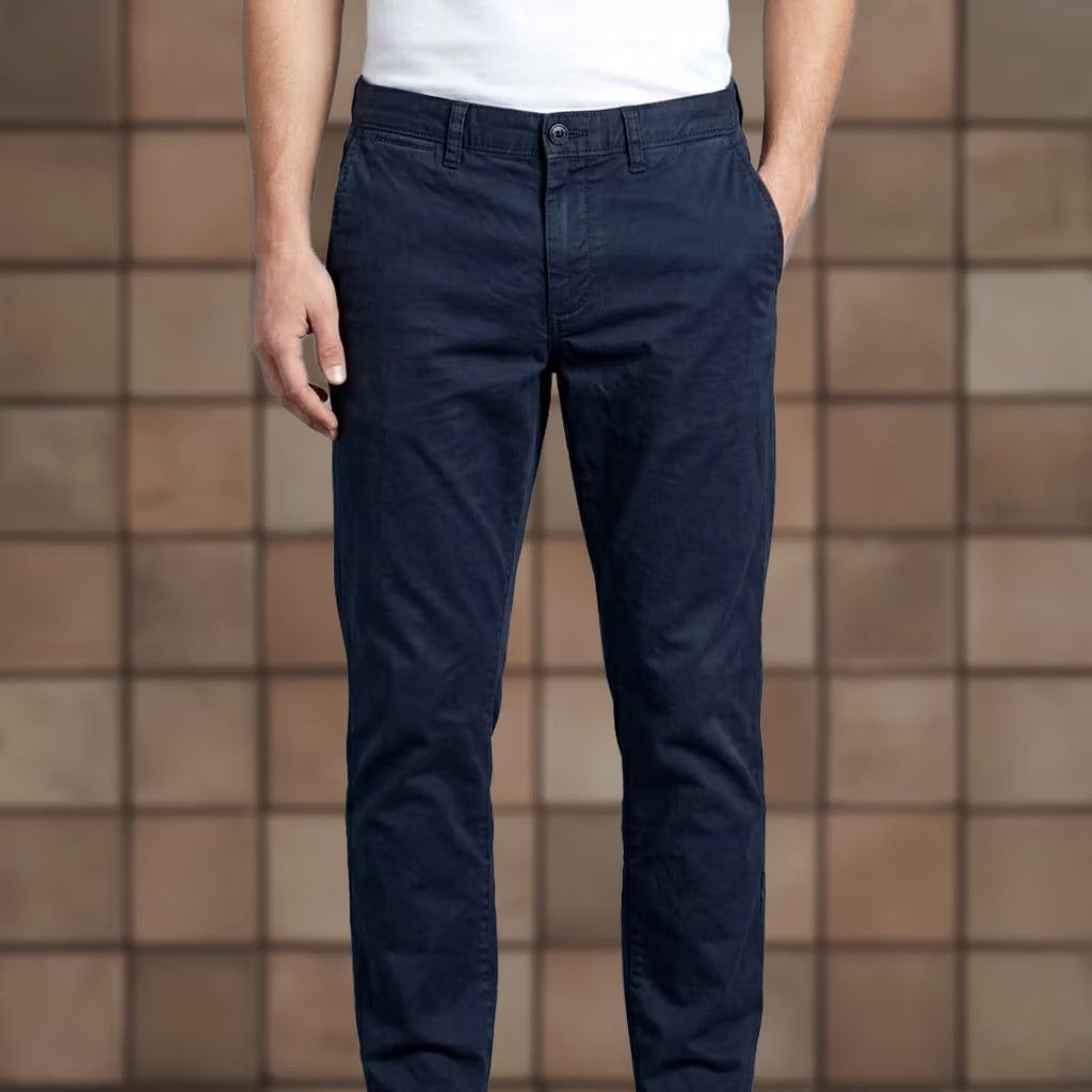J.Crew J. Crew Stretch Chino Pants Slim Fit Navy Blue 32x34 Men Casual Workwear Chino Slim Fit Pockets Zipper Button Logo Size US 32 / EU 48 - 1 Thumbnail