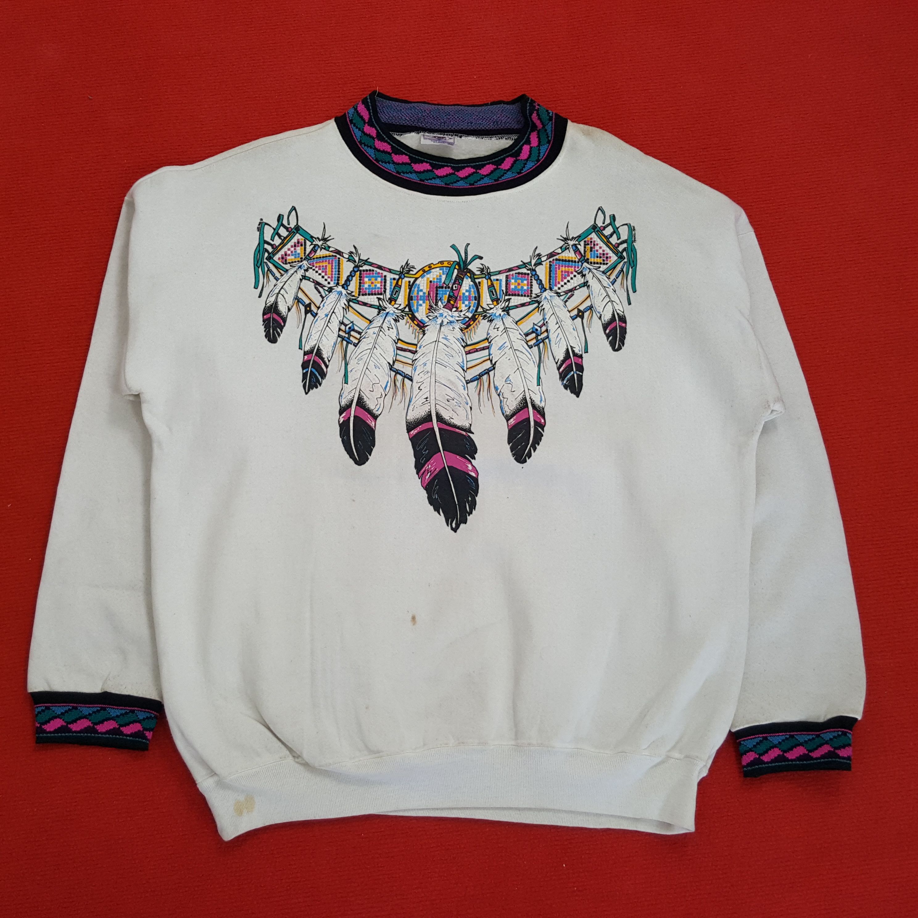 Vintage Vintage Sweatshirt Art Design Style Streetwear Size US XL / EU 56 / 4 - 1 Thumbnail