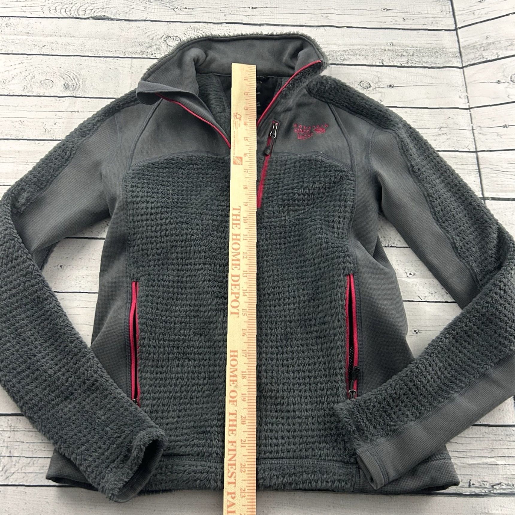 Mountain Hardwear Mountain Hardwear Full Zip Fleece Jacket Women's Small Gray Pink Size S / US 4 / IT 40 - 4 Thumbnail