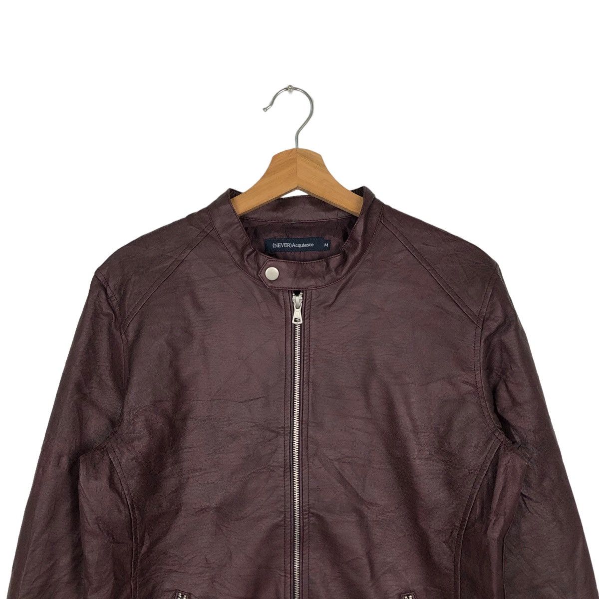 Japanese Brand VINTAGE BIKER SOFT LEATHER JACKET NEVER ACQUIESCE RICK OWENS Size US M / EU 48-50 / 2 - 2 Thumbnail
