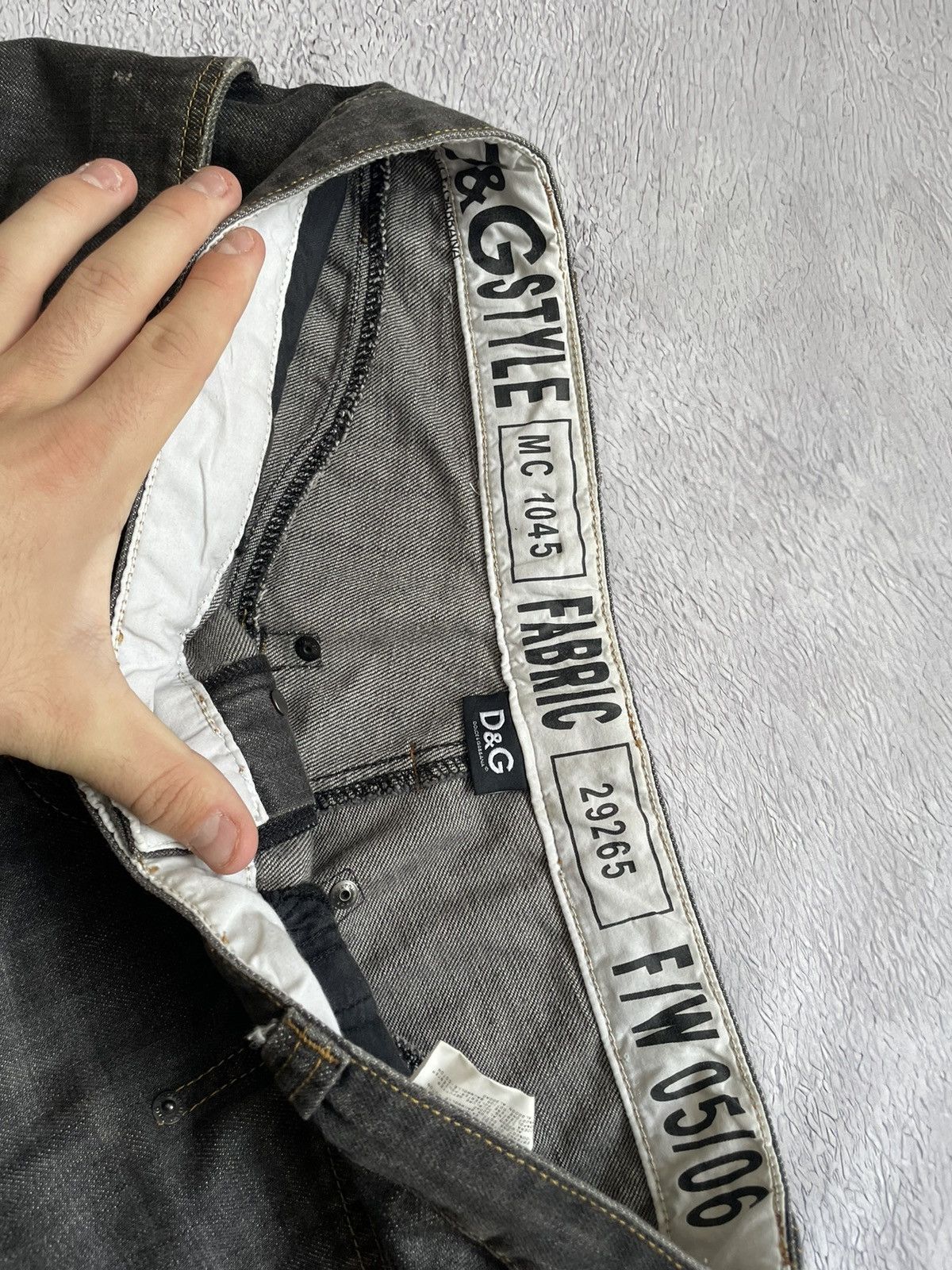 Dolce & Gabbana Vintage Jeans Pants Dolce Gabbana D&G Distressed Fabric 00’s Size US 34 / EU 50 - 12 Thumbnail