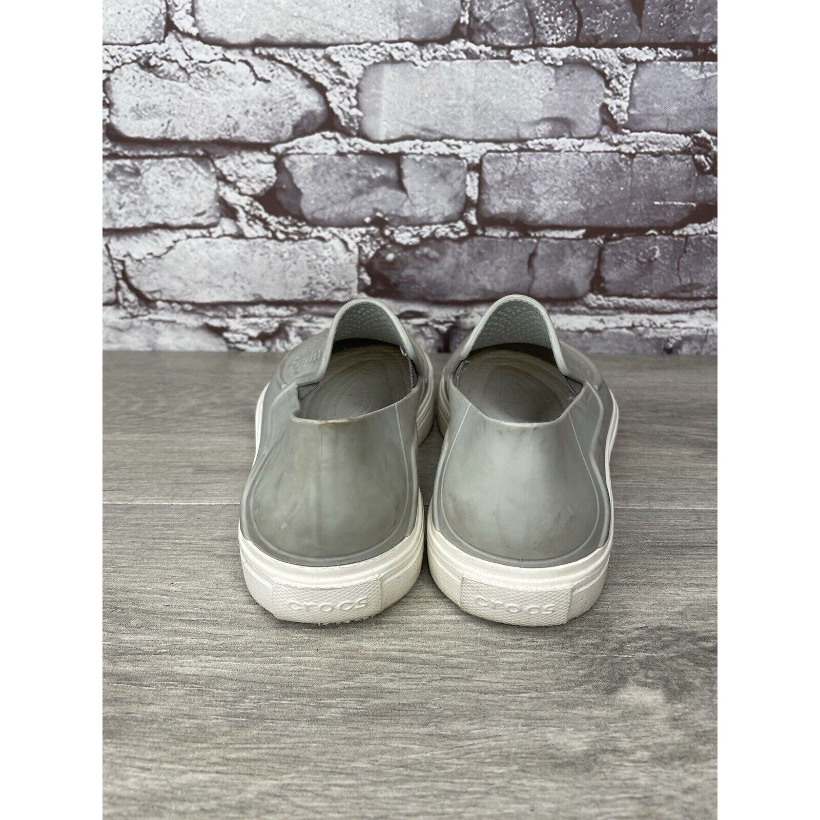 Crocs Crocs Iconic Comfort Citilane Roka Gray Perforated Loafers S Size US 5.5 / IT 35.5 - 9 Thumbnail