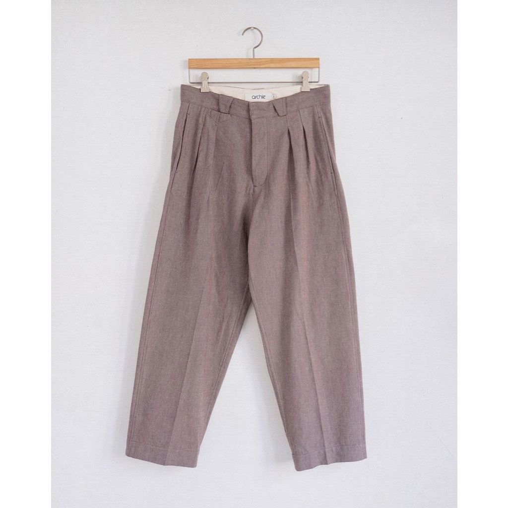 Archie Post Pant - Manzanita Cotton Linen Denim - Size L