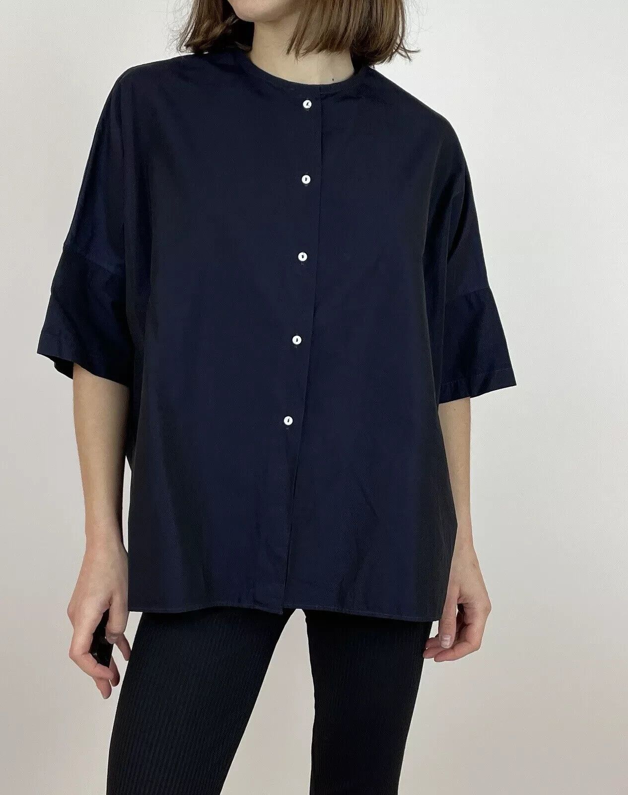 Other ASCIARI Cotton Button-Up Shirt Top Blue Size 1 Size M / US 6-8 / IT 42-44 - 1 Thumbnail