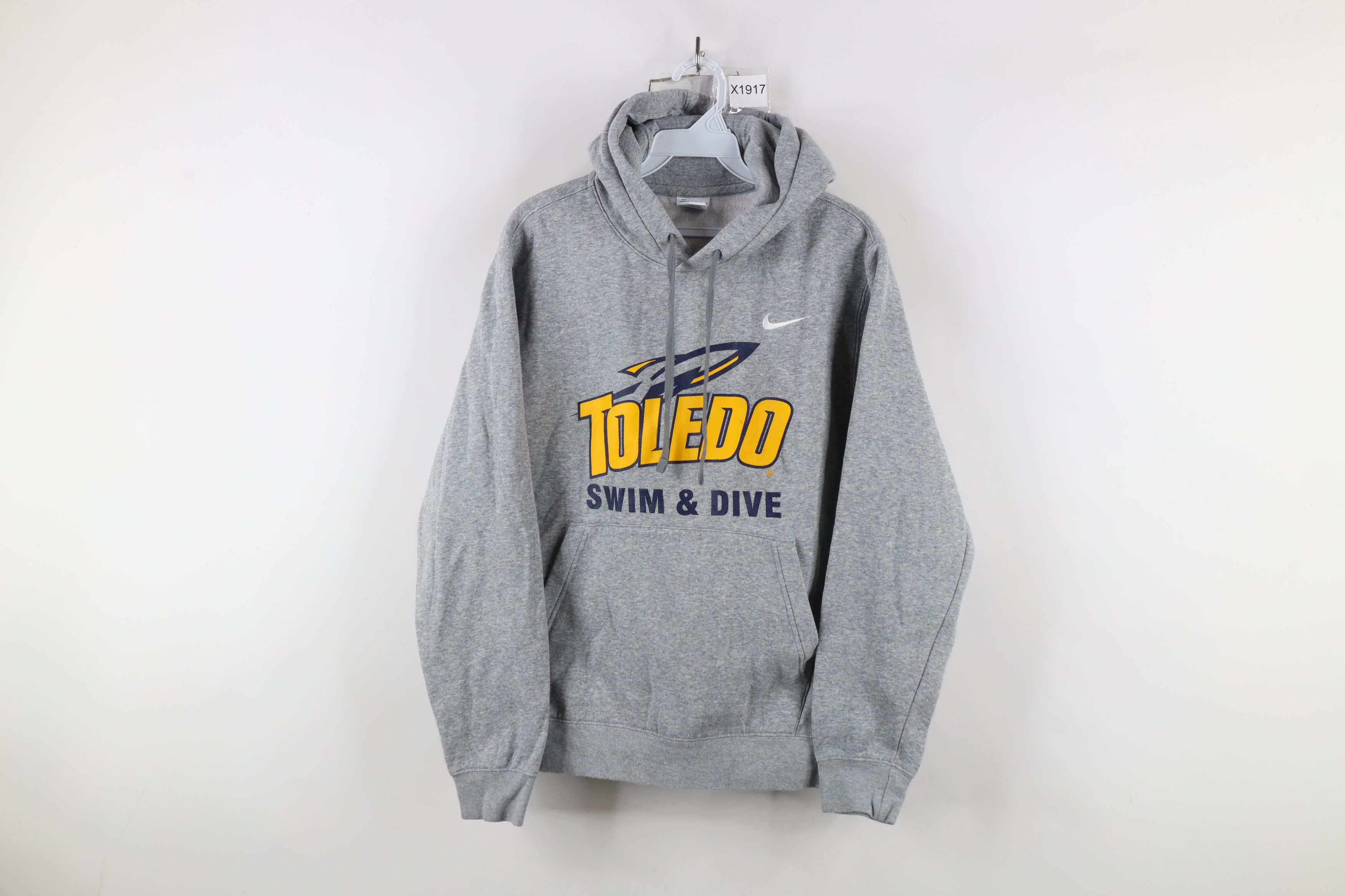 Nike × Vintage Nike University of Toledo Swim & Dive Hoodie Sweatshirt Size US S / EU 44-46 / 1 - 1 Thumbnail