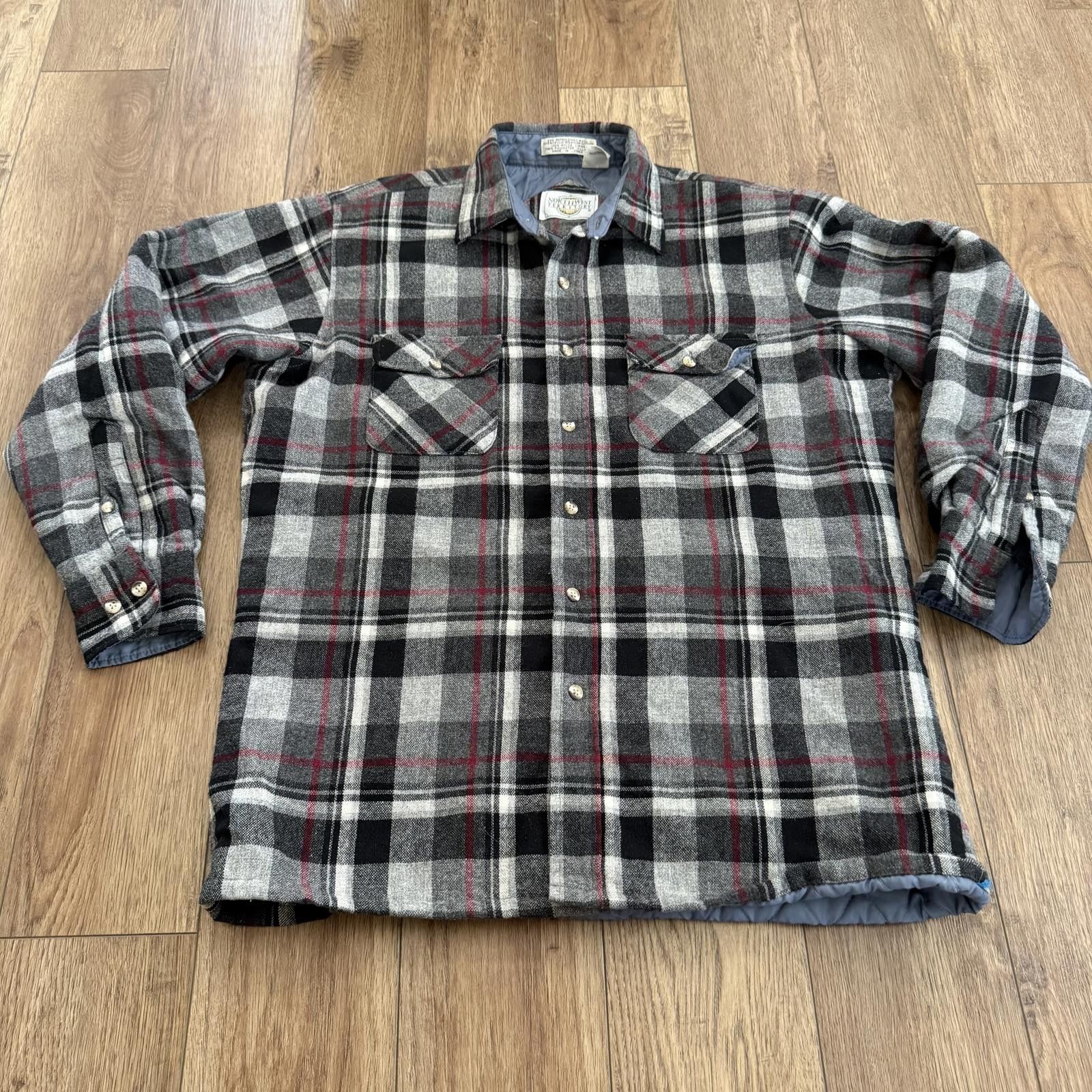 Northwest Territory Vintage Northwest Territory Flannel Shirt Jacket Quilted Size US L / EU 52-54 / 3 - 1 Thumbnail