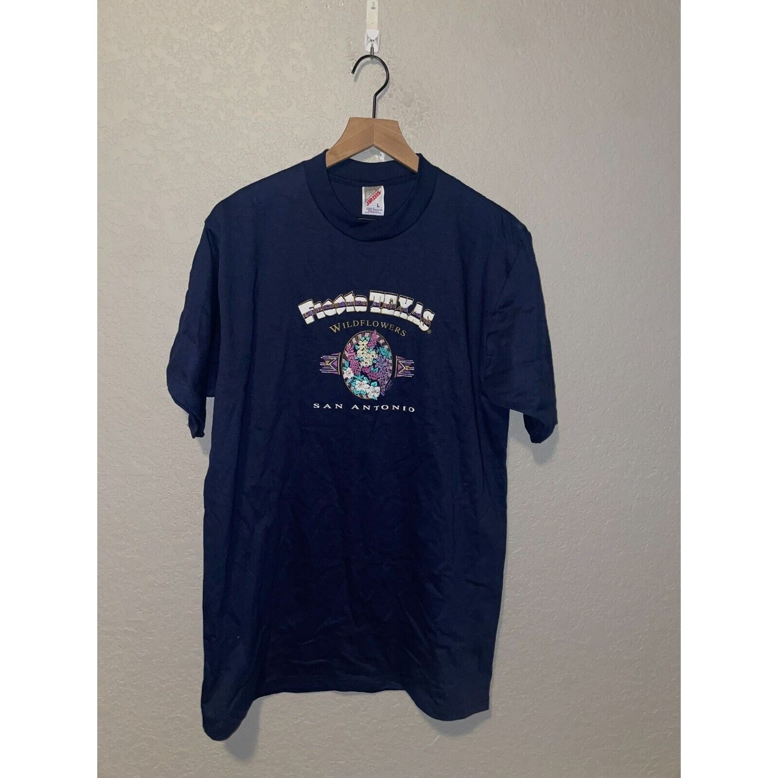 Jerzees Vintage Texas Shirt Fiesta TX Wildflowers San Antonio Tee L Size US L / EU 52-54 / 3 - 1 Thumbnail