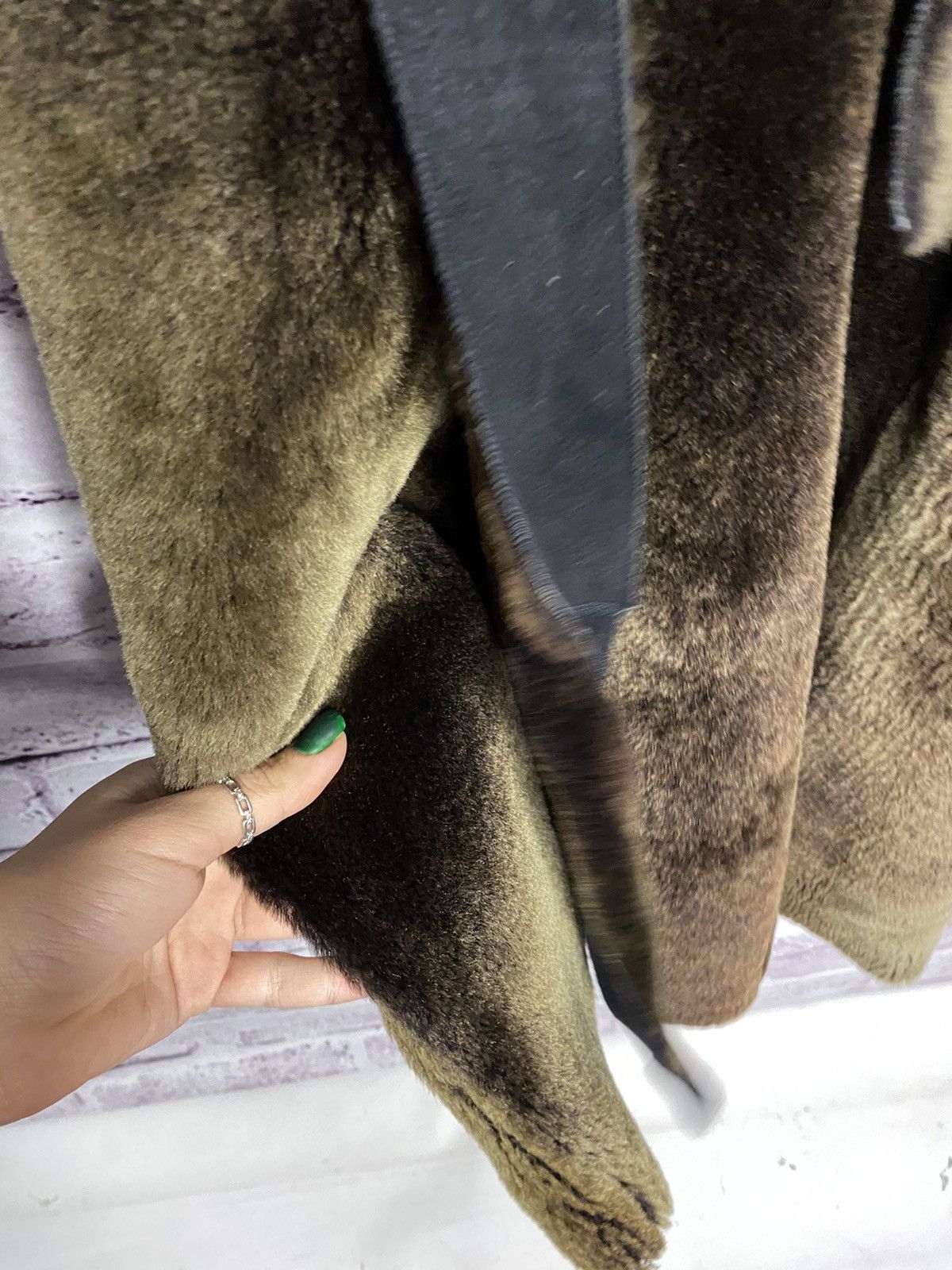 Other women's natural fur coat double-sided with belt vintage Size S / US 4 / IT 40 - 22 Thumbnail