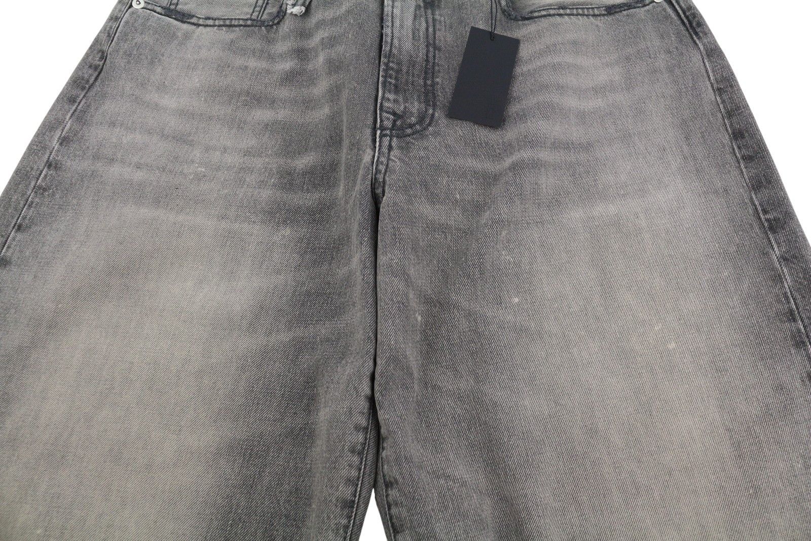 R13 D'ARCY LOOSE 33 Polaris Black Distress PS26 Jeans 88928 Size US 33 - 15 Thumbnail