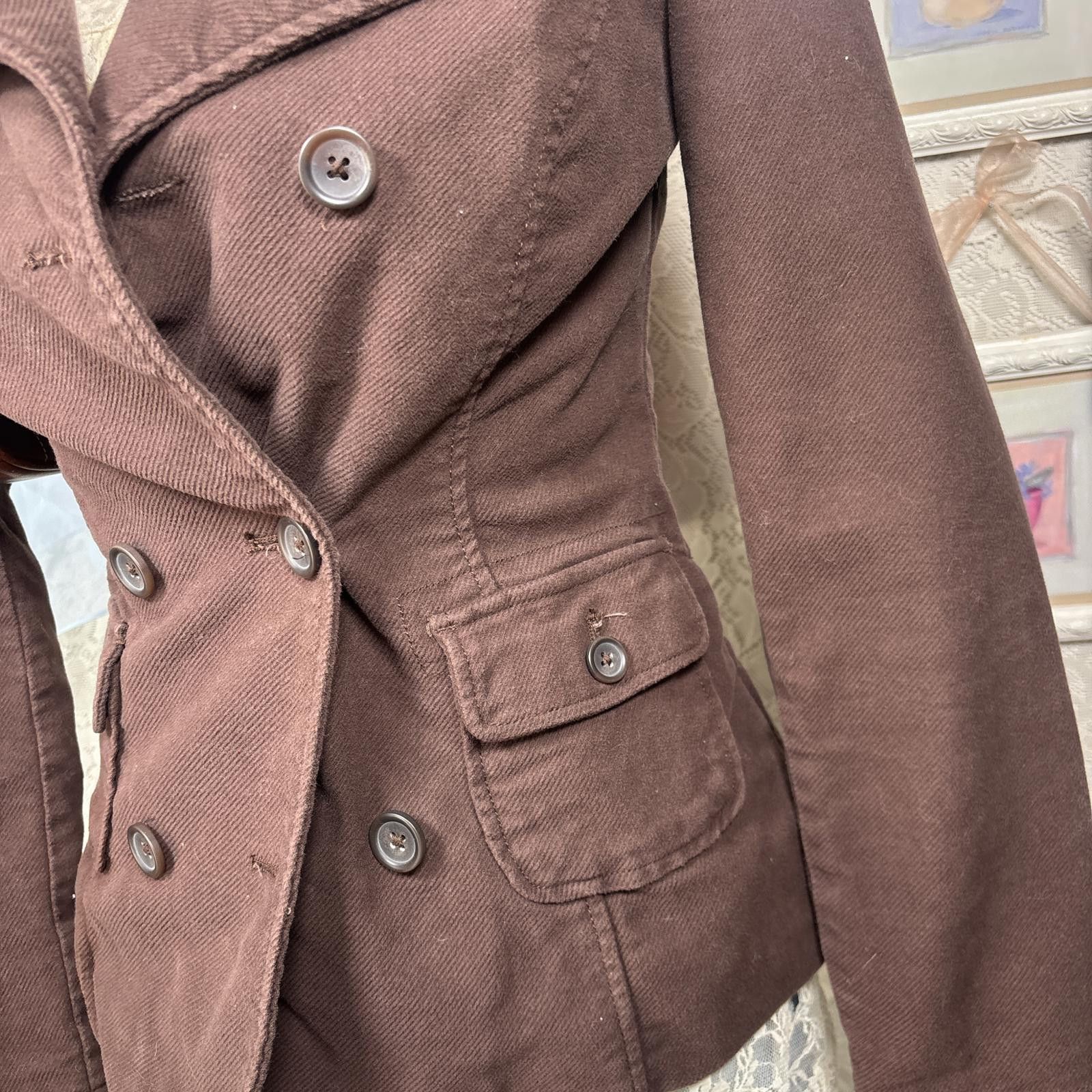 Mossimo y2k brown fitted bella swan jacket Size S / US 4 / IT 40 - 4 Thumbnail