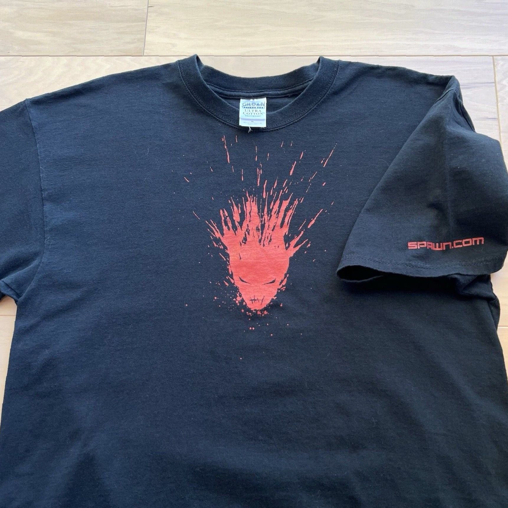 VINTAGE Spawn Shirt XL Black 90s Horror Comics Mcfarlane Toys Punk Art Mens