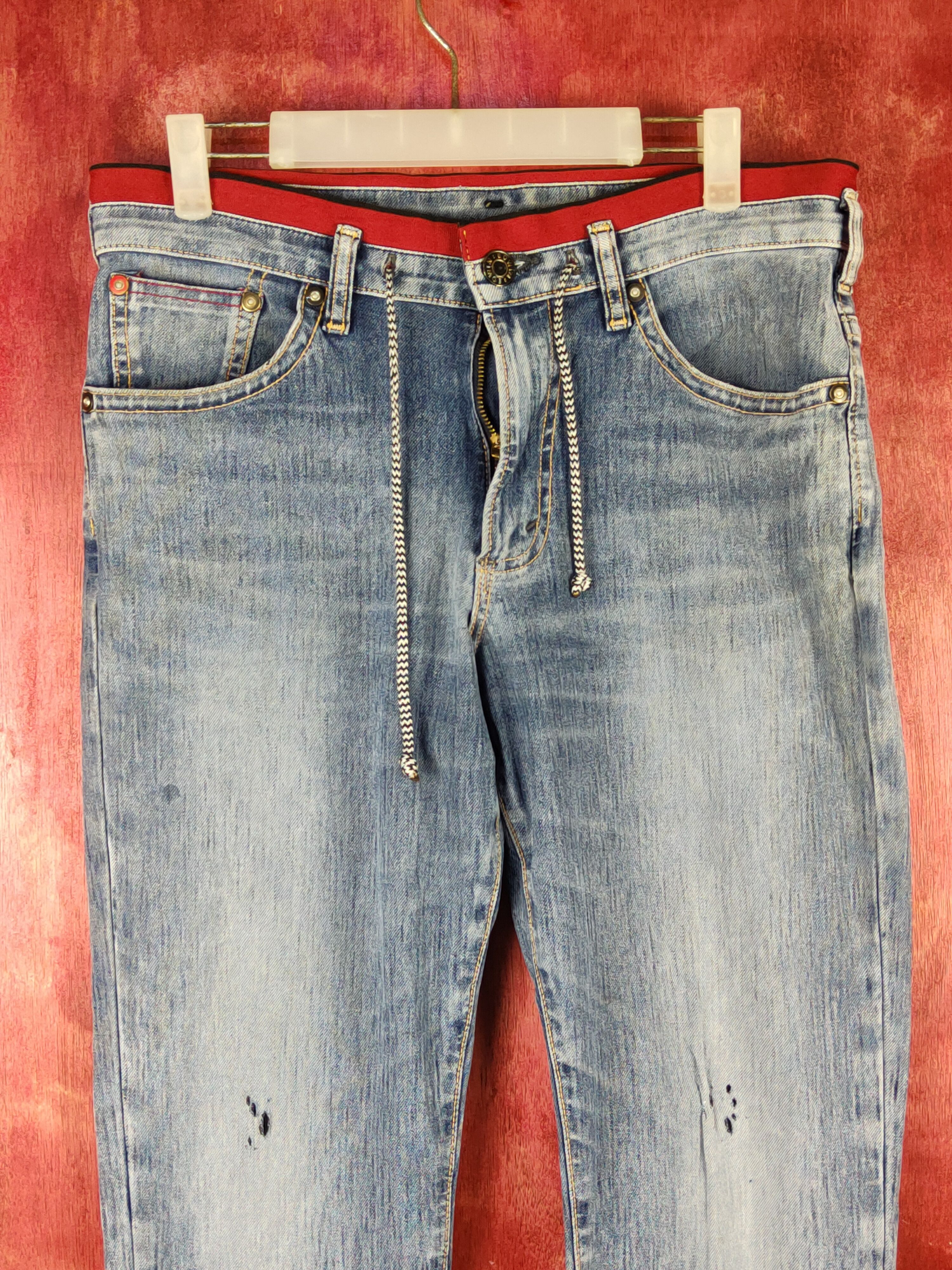 Edwin Edwin Blue Distressed Multipocket Denim #S1587 Size US 31 - 2 Thumbnail