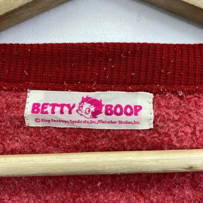 Vintage Vtg 90’ BETTY BOOP CARTOON Comic Strip Red Sweatshirt Sweate Size XL / US 12-14 / IT 48-50 - 8 Thumbnail