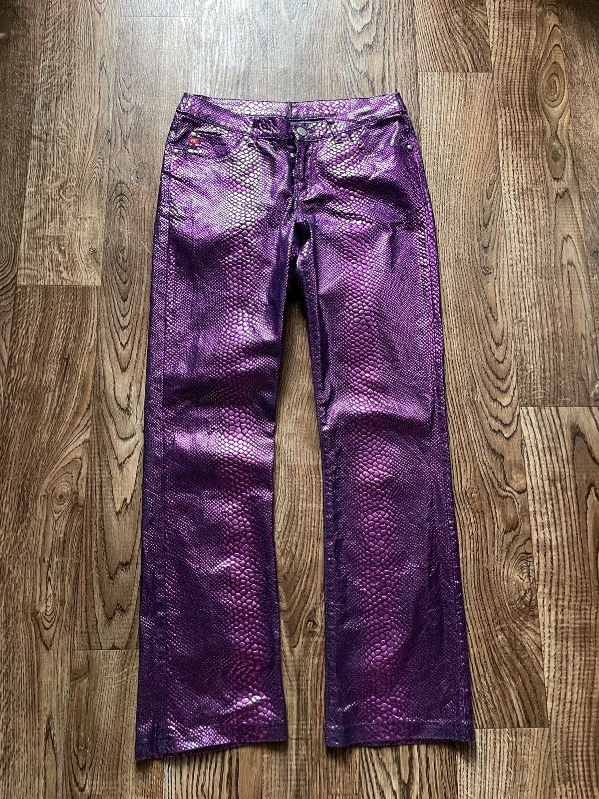If Six Was Nine 2000s Miss Sixty scales purple jeans pants Size 30" / US 8 / IT 44 - 1 Thumbnail