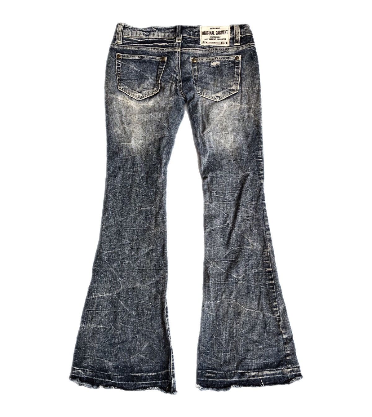 2000s Super Flare Distressed Japan jeans lgb if six was nine - www 