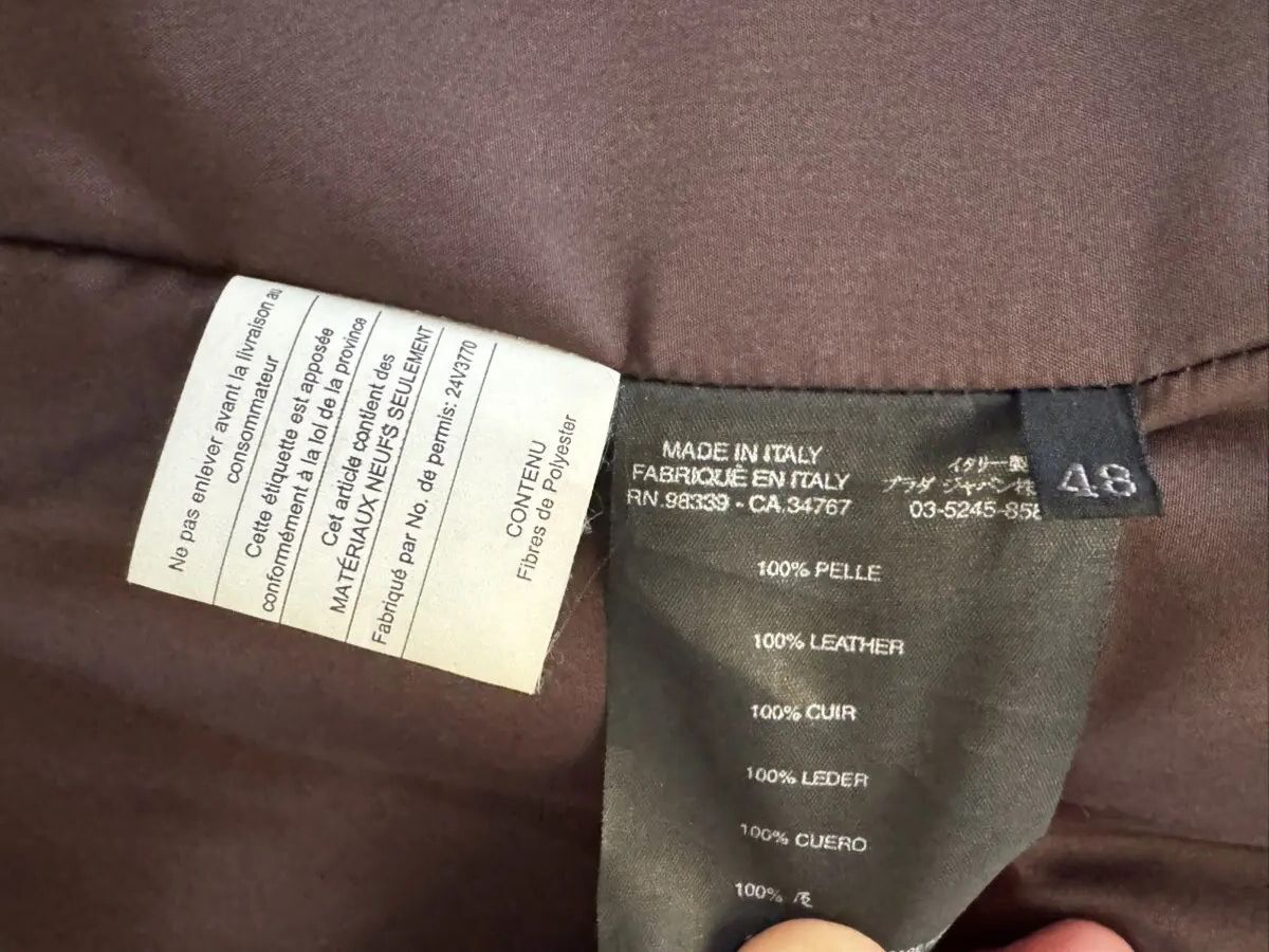 Prada LEATHER COAT Size US M / EU 48-50 / 2 - 7 Thumbnail