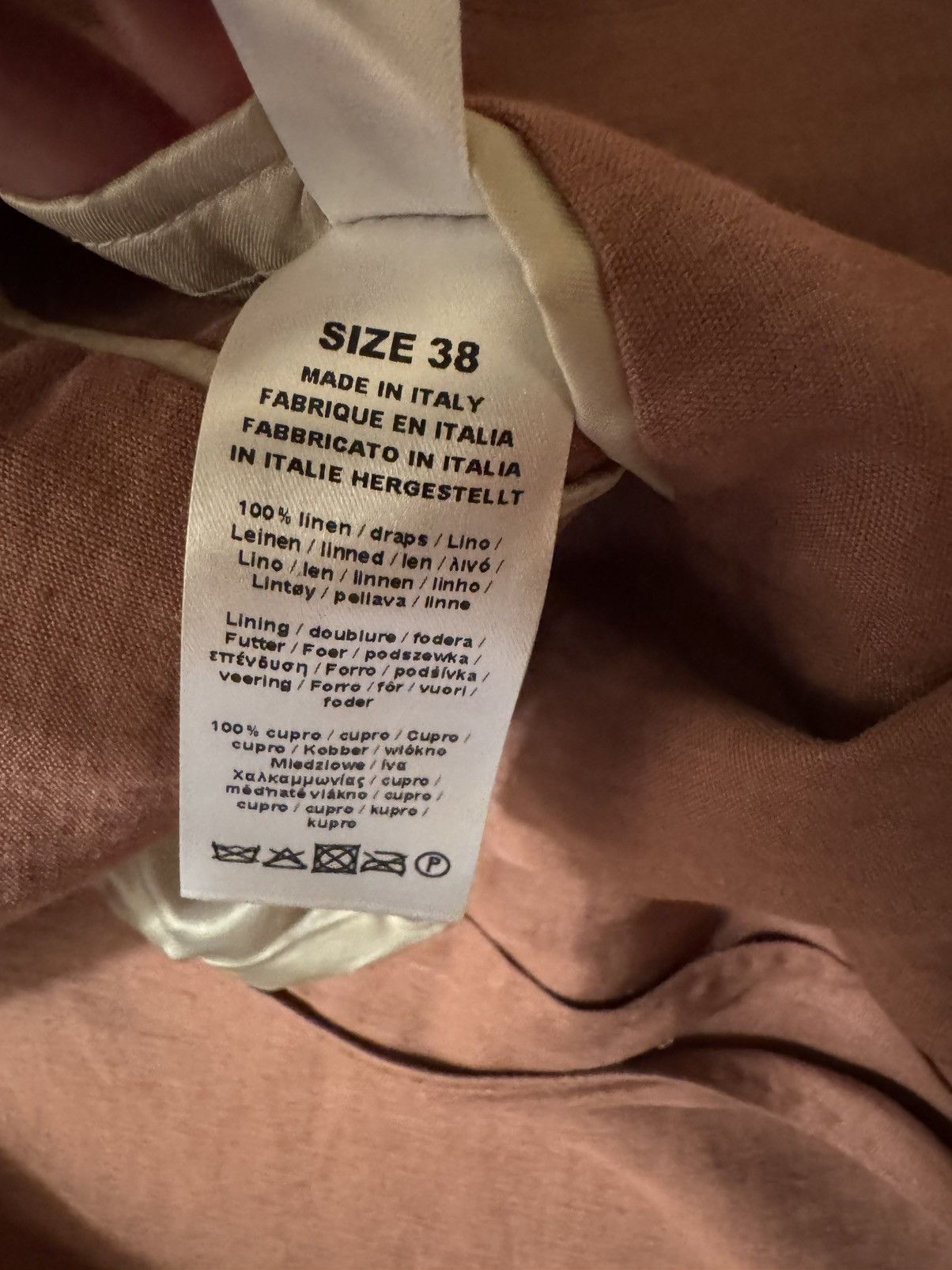 Paul Smith Paul Smith Double Breasted Pink Linen Blazer Runway Style Size 38L - 12 Thumbnail