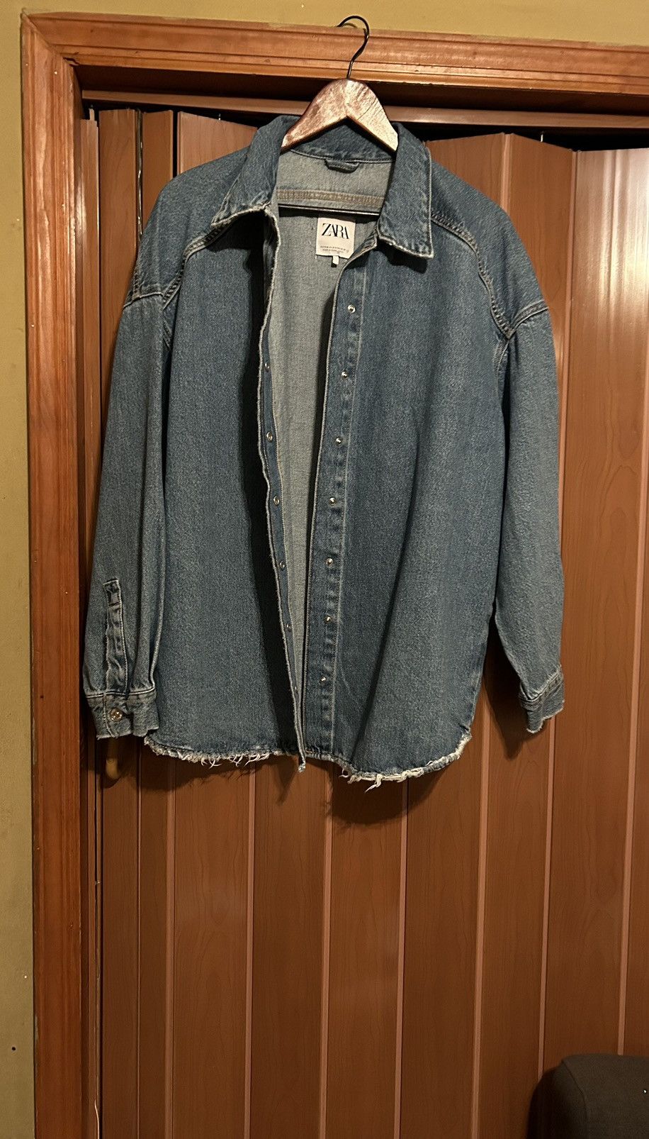 Zara Zara unisex denim jacket size S-M Size US M / EU 48-50 / 2 - 6 Thumbnail