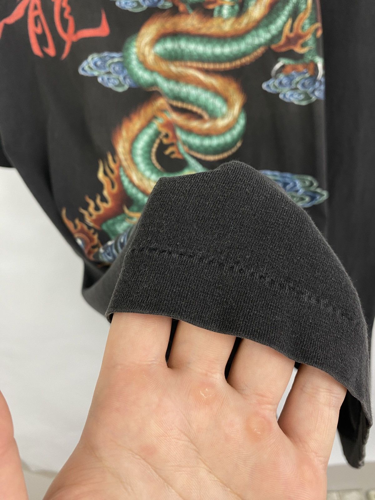Japanese Brand 🇯🇵☯️ Vintage 90s Yin Yang Dragon Japan Style T-Shirt Size US XL / EU 56 / 4 - 6 Thumbnail