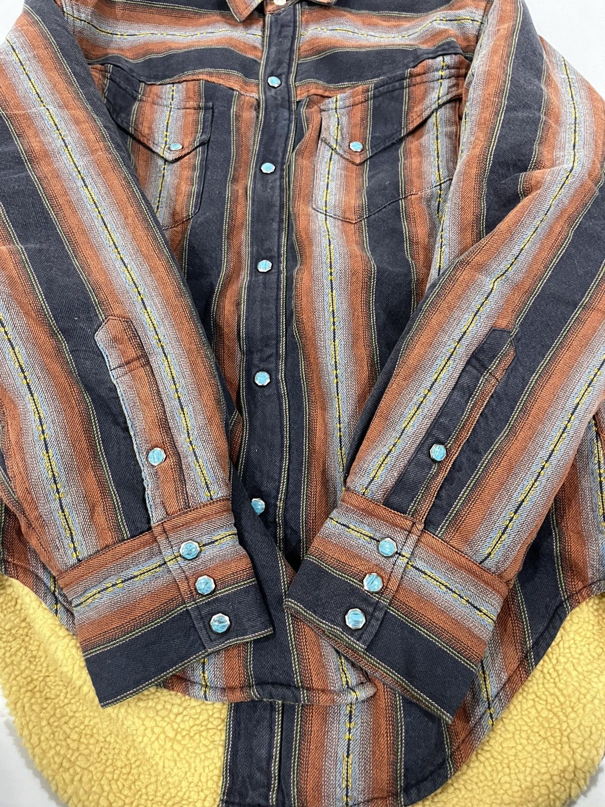 Indian Motorcycle × Japanese Brand × Toyo Enterprises Indian Motorcycle Sherpa Lining Western Jacket Size US M / EU 48-50 / 2 - 4 Thumbnail