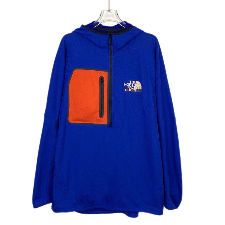 Gucci GucciThe North Face co-branded blue logo printed hooded hal Size US L / EU 52-54 / 3 - 1 Thumbnail